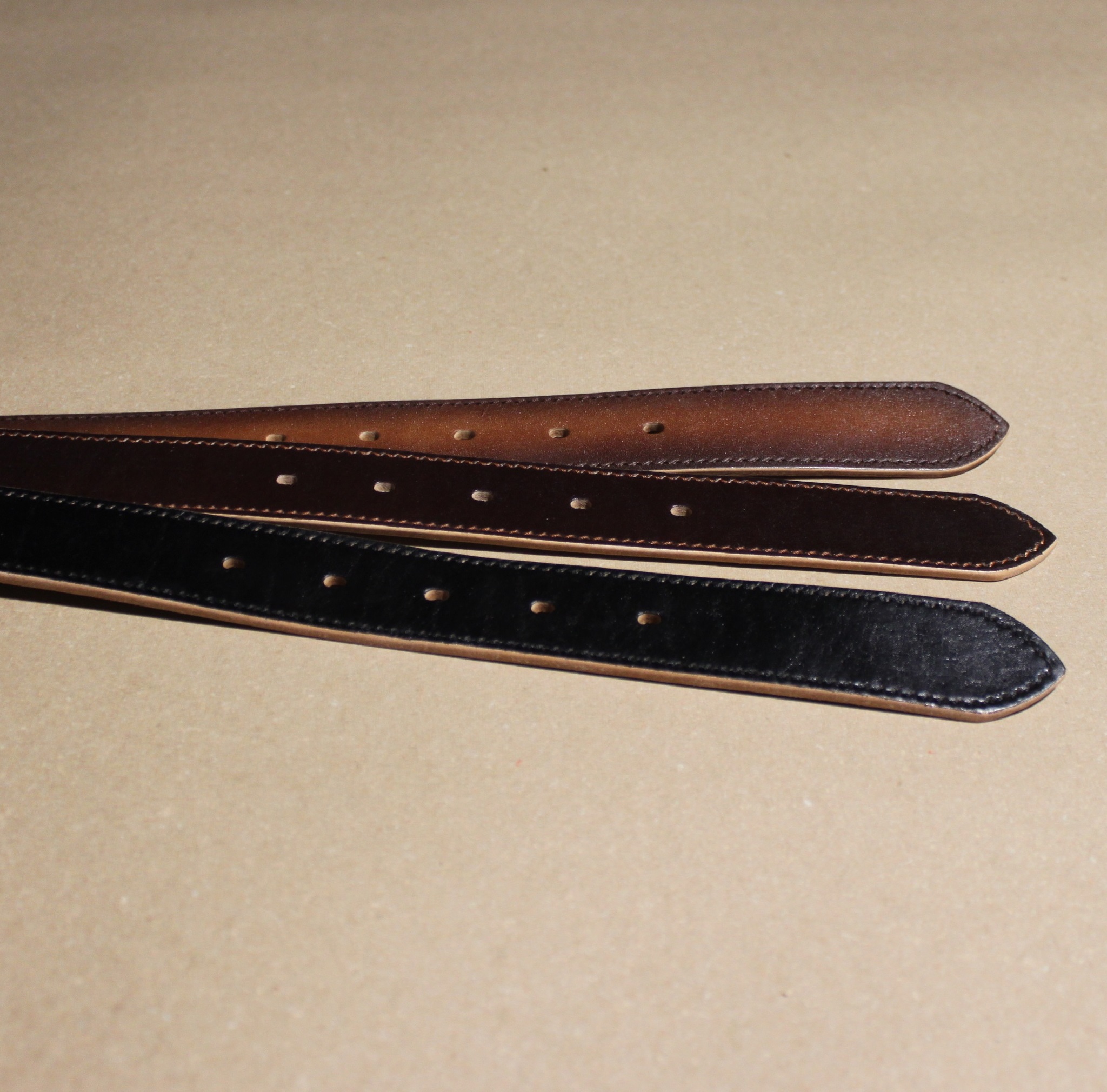 Handmade belts for buckle 35mm - My, Leather products, Handmade, Belt, Natural leather, Longpost