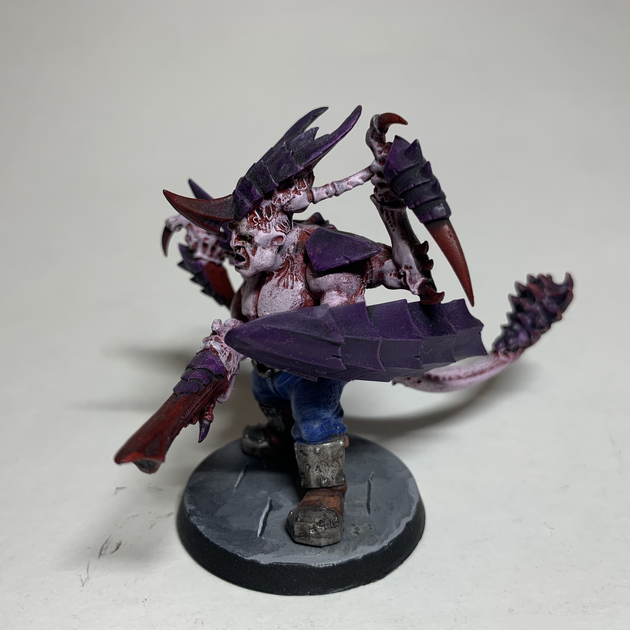 Tyranids: alpha warrior [kitbash] - Моё, Warhammer 40k, Tyranids, Wh miniatures, Kitbash, Длиннопост