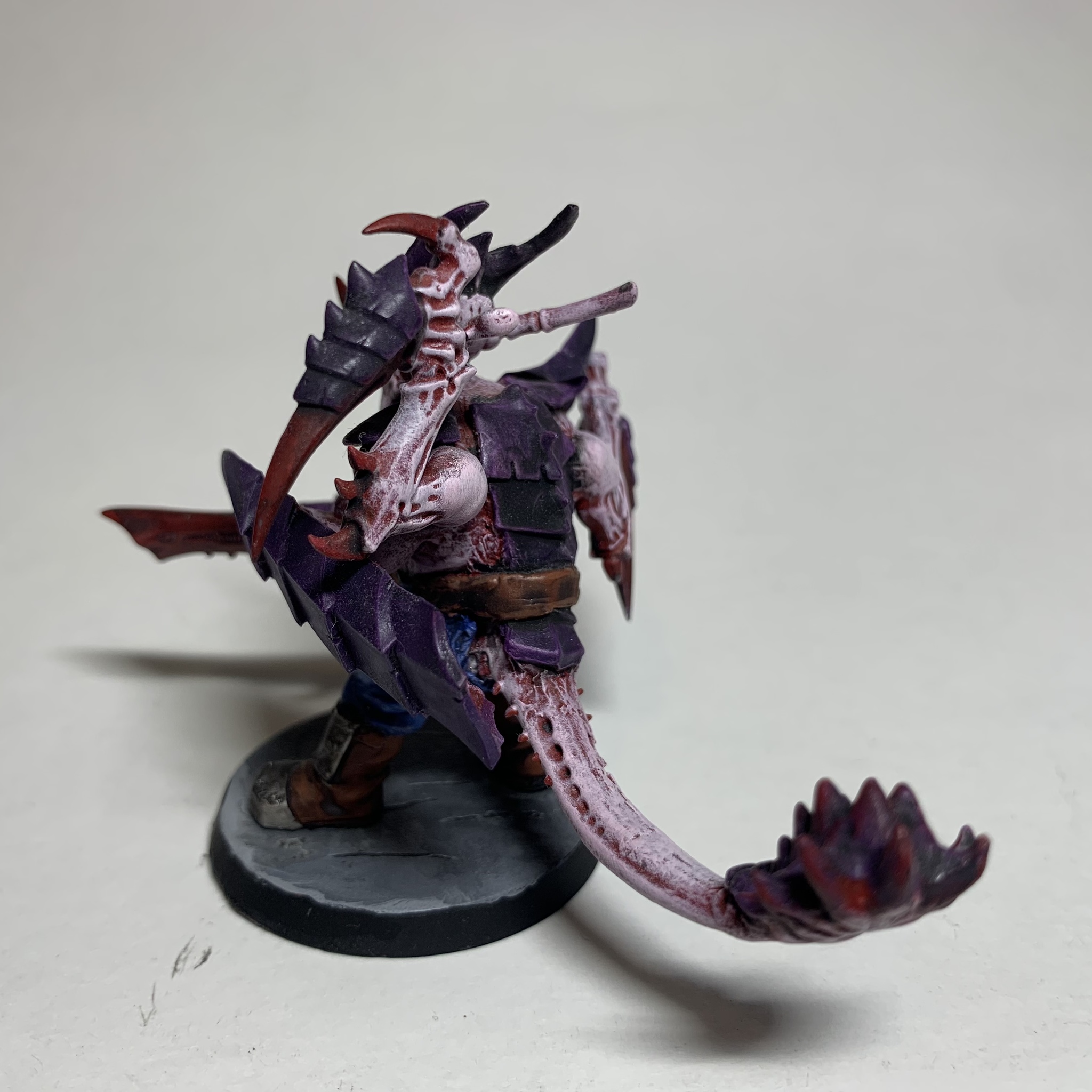 Tyranids: alpha warrior [kitbash] - Моё, Warhammer 40k, Tyranids, Wh miniatures, Kitbash, Длиннопост