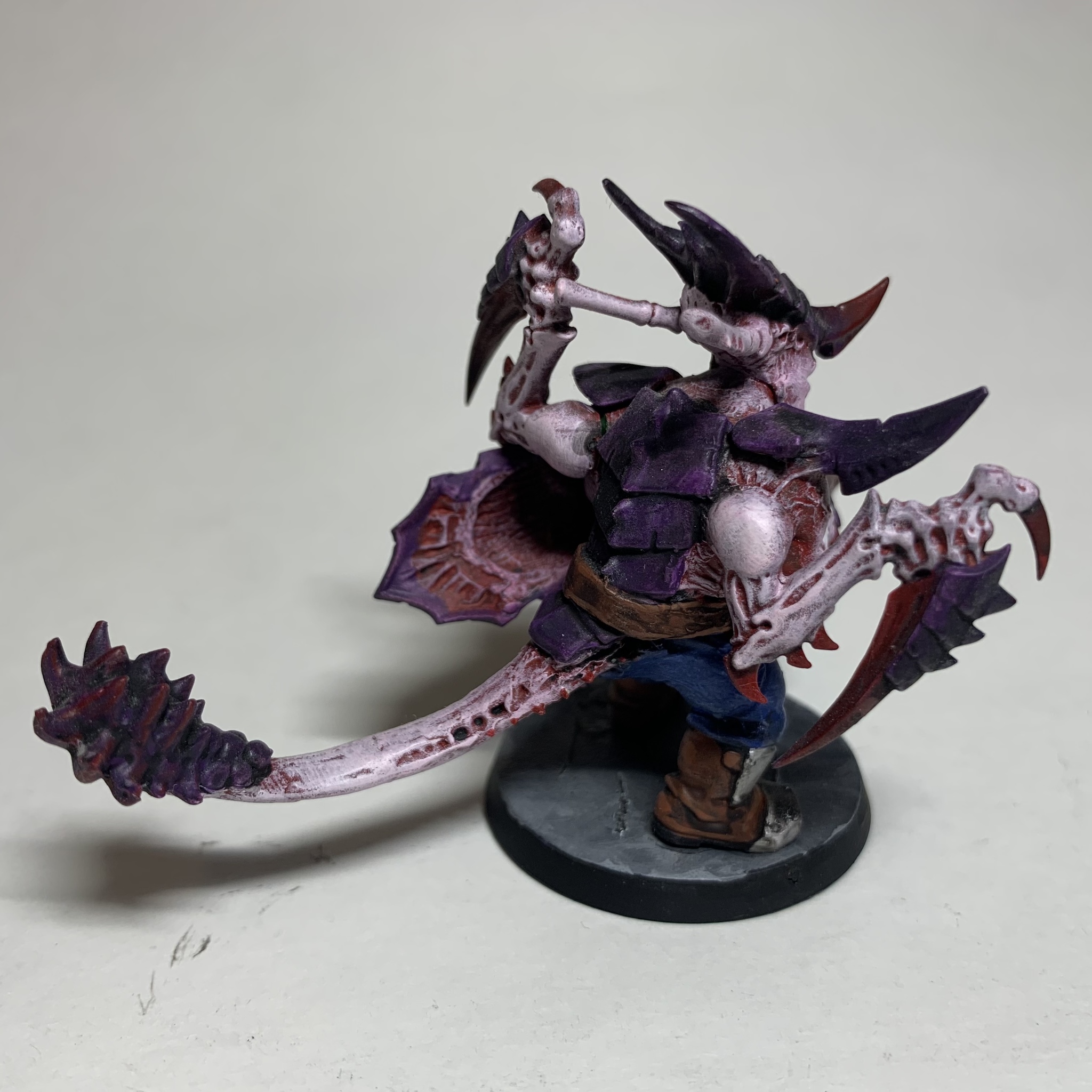 Tyranids: alpha warrior [kitbash] - Моё, Warhammer 40k, Tyranids, Wh miniatures, Kitbash, Длиннопост