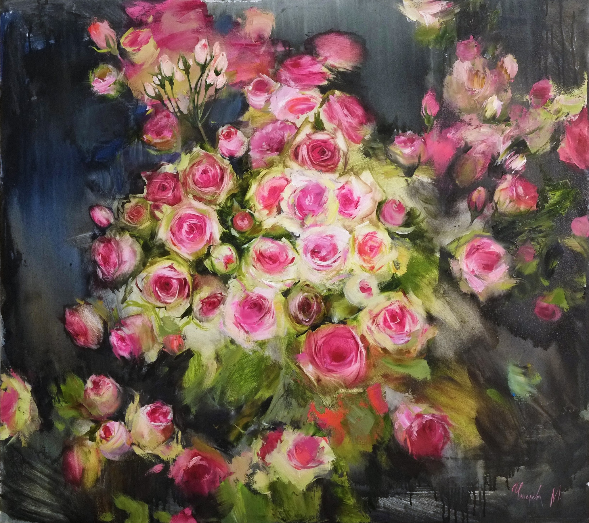 Bouquet - the Rose, Bouquet, Painting, Natural beauty