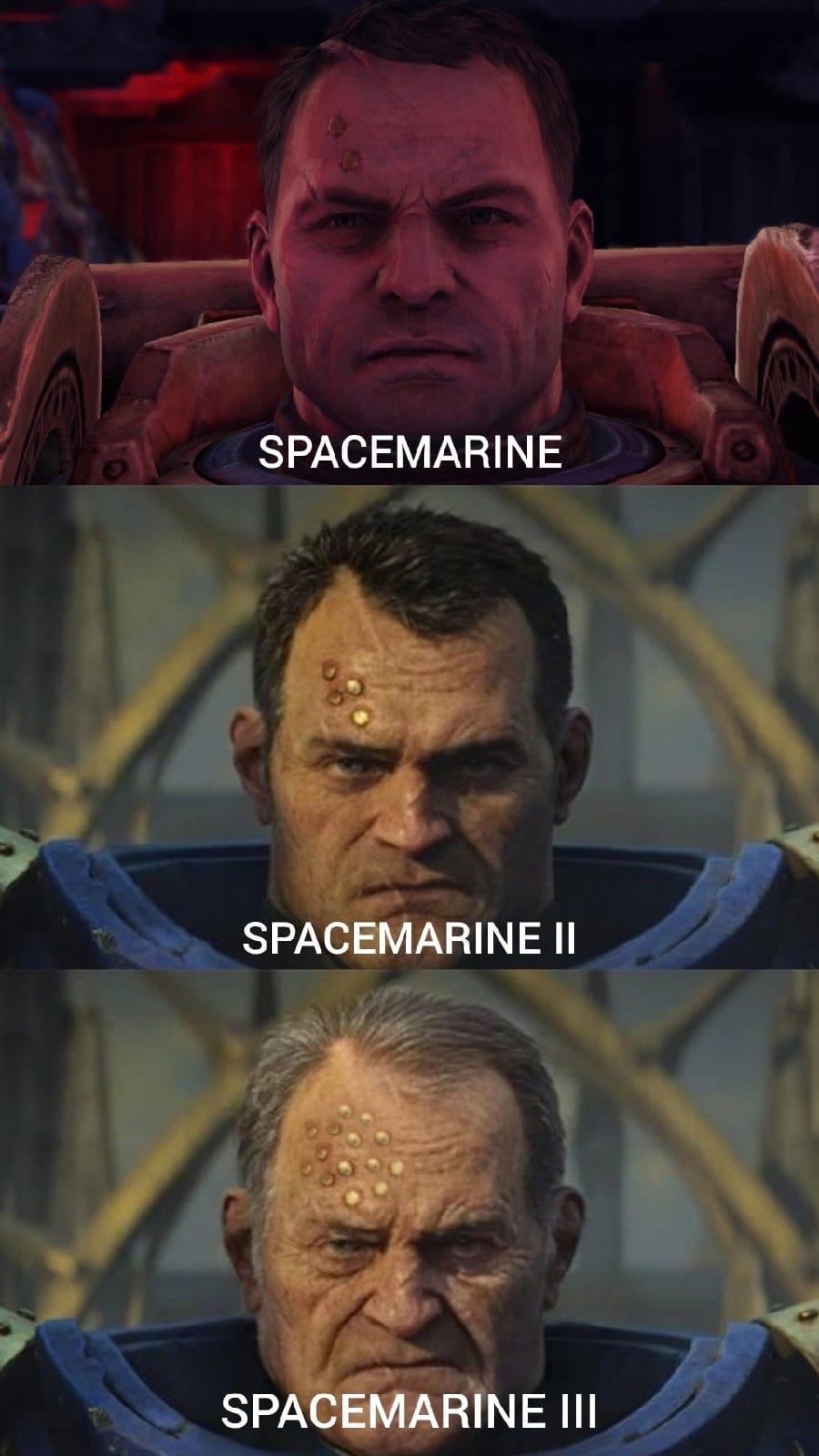 Continuation of the post Warhammer 40,000: Space Marine 2 Teaser - Warhammer 40k, Primaris space marines, Ultramarines, Wh humor, Video game, Computer games, Games, Reply to post