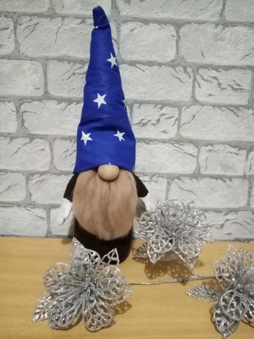 Scandinavian gnome - My, Sewing, Gnomes, Handmade, New Year, Longpost