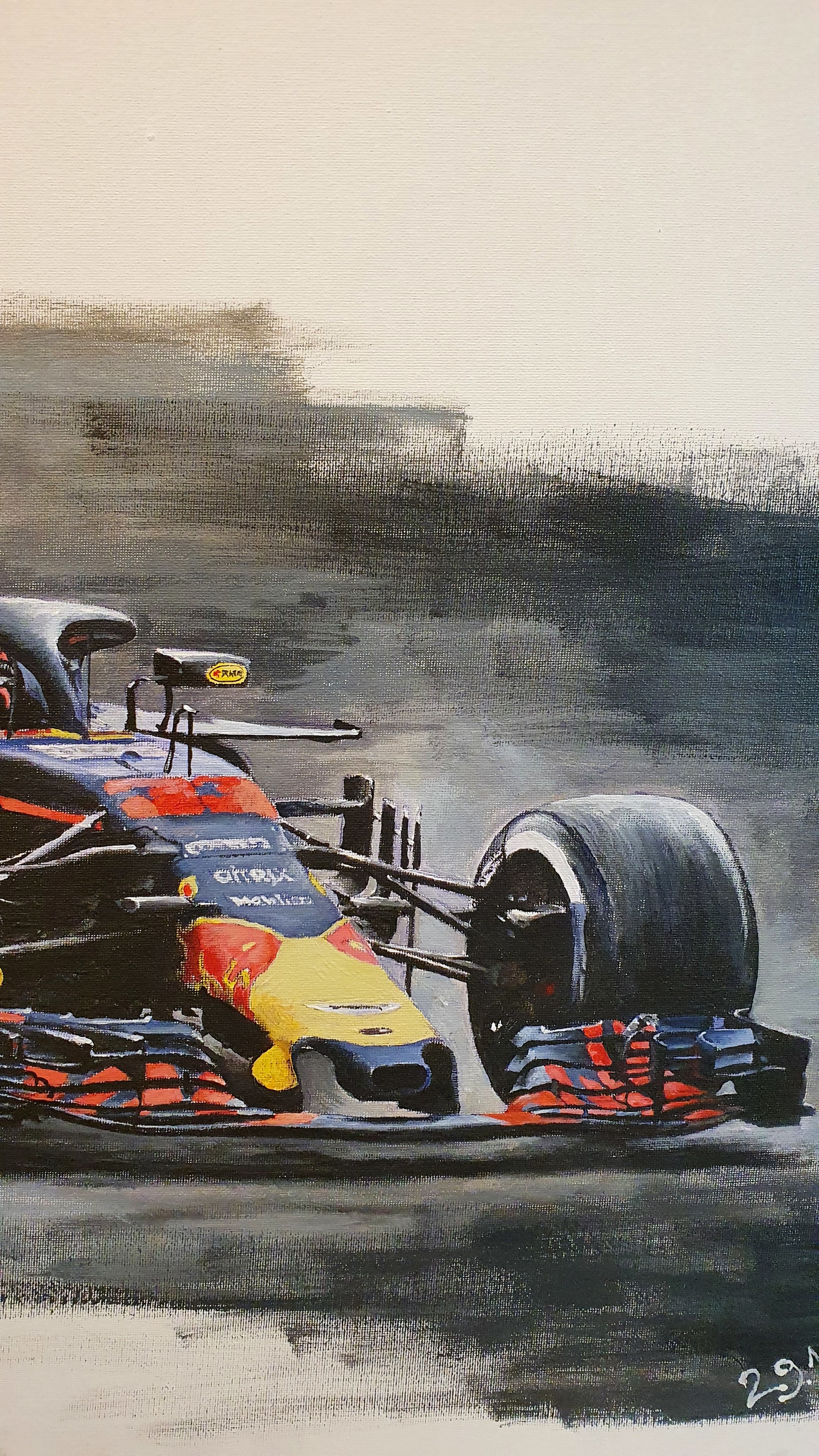 Max Max super Max! - My, Acrylic, Formula 1, Max Verstappen, Longpost