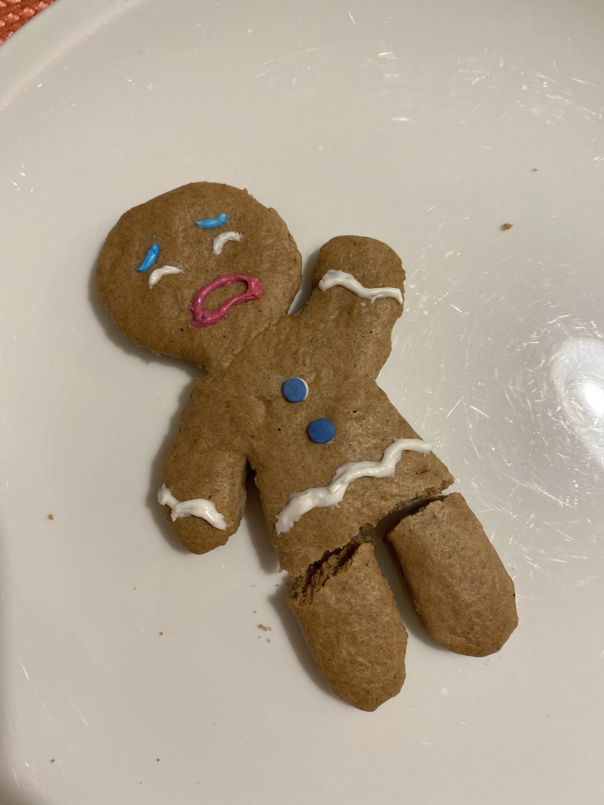 Poor Gingerbread The Nightmare Before Christmas - My, Shrek, Gingerbread man, New Year, Cookies, Gingerbread, The nightmare before christmas, Entertainment, With your own hands, What to do?, Homemade, Longpost, The photo