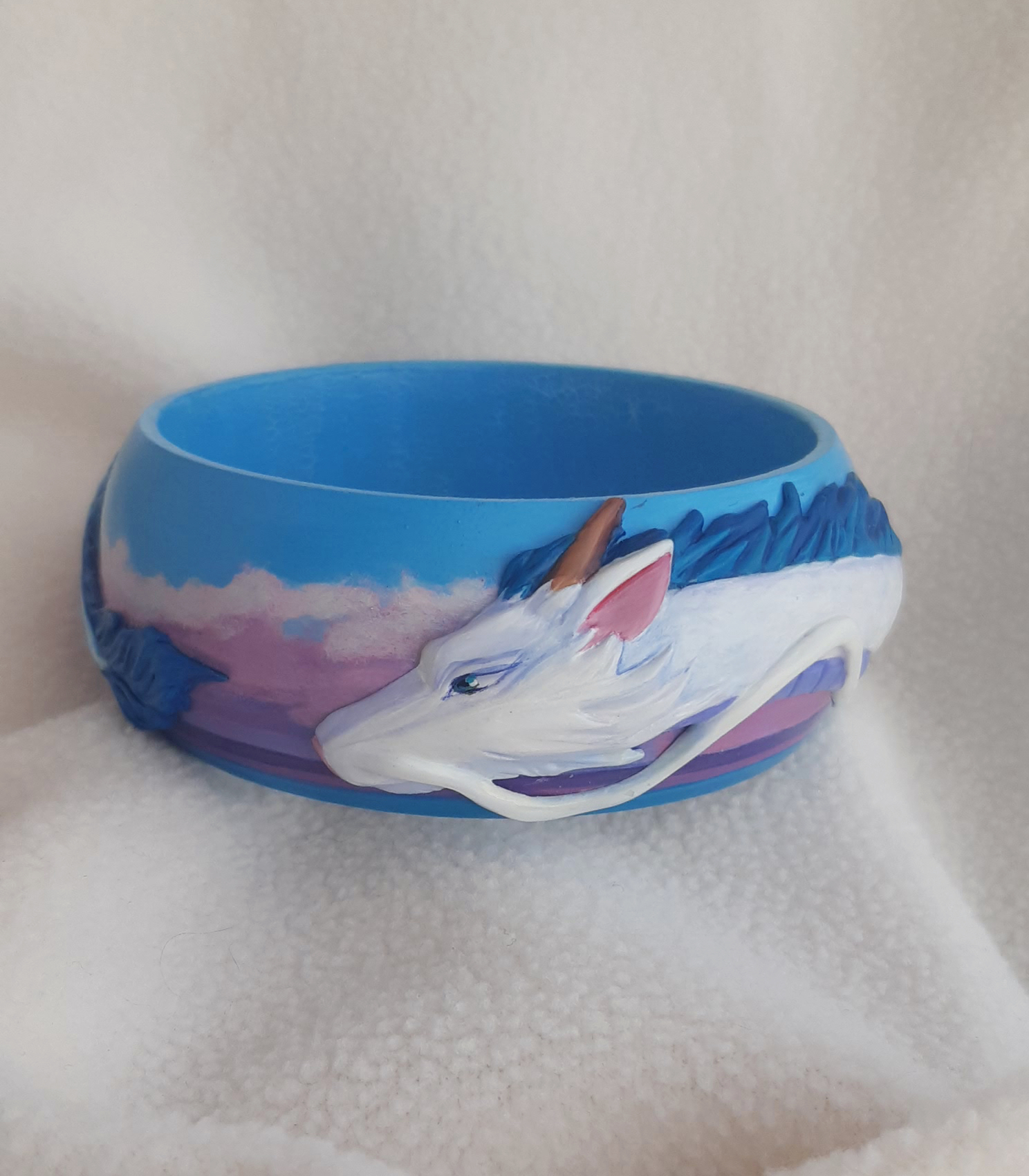 Haku is love! - My, Hayao Miyazaki, Haku, Handmade, With your own hands, Needlework without process, Polymer clay, A bracelet, Longpost