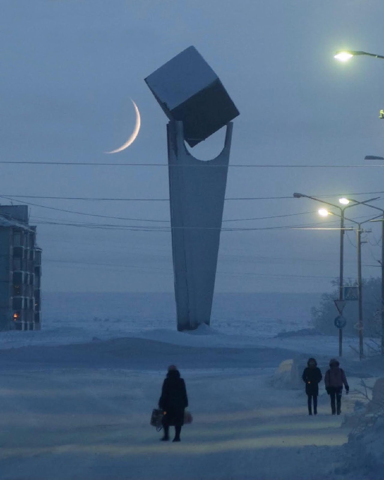 Vorkuta. Welcome to the polar night - Vorkuta, polar night, The photo, Longpost