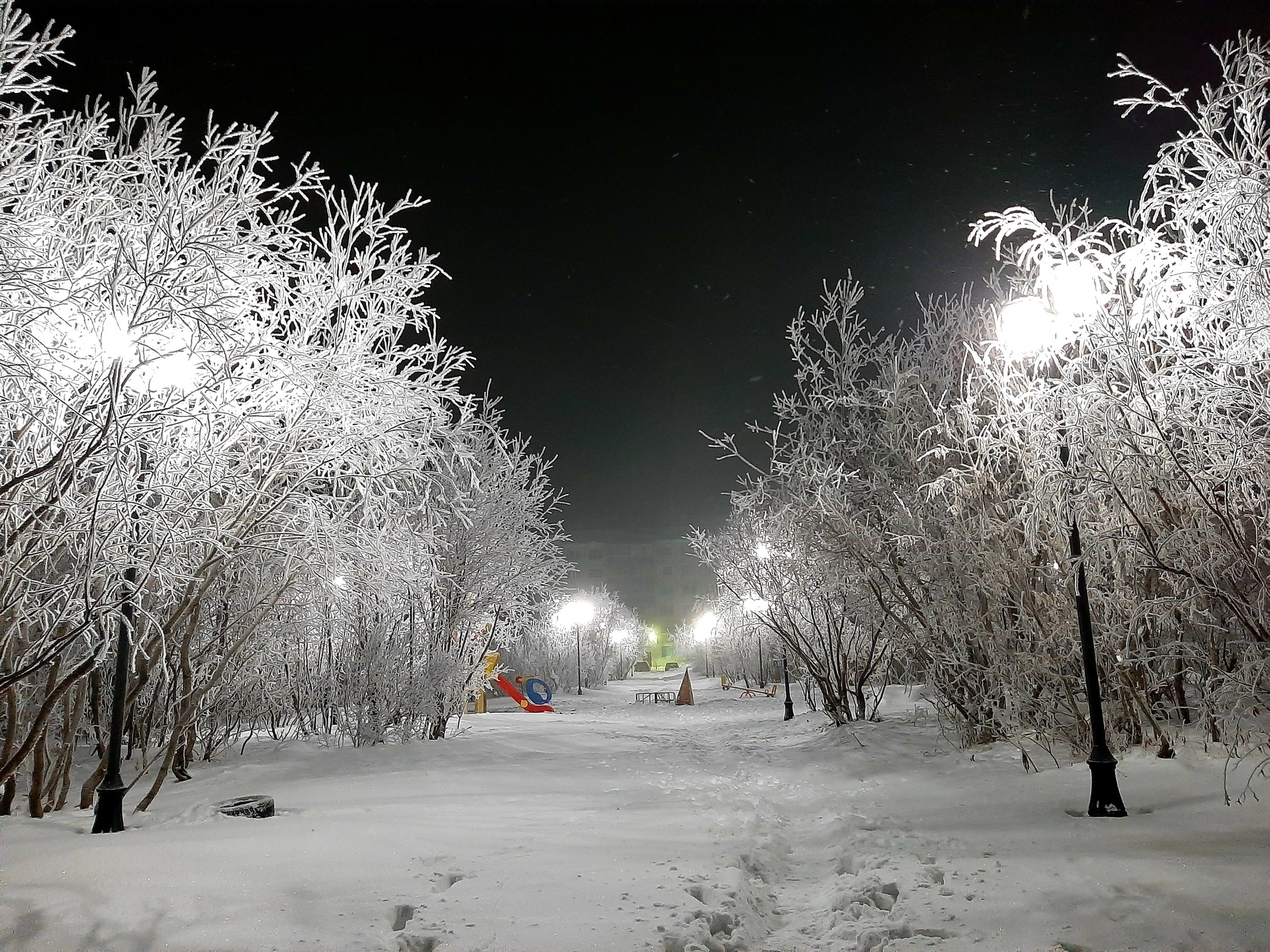 Vorkuta. Welcome to the polar night - Vorkuta, polar night, The photo, Longpost