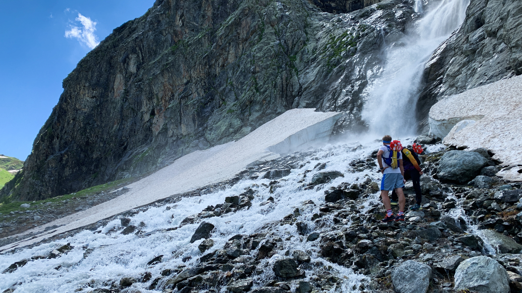 Big Sophia waterfall in Arkhyz! - My, The mountains, Hike, Travel across Russia, Mountain tourism, Travels, Waterfall, Road trip, Arkhyz, Karachay-Cherkessia, The nature of Russia, Nature, Landscape, Video, Longpost