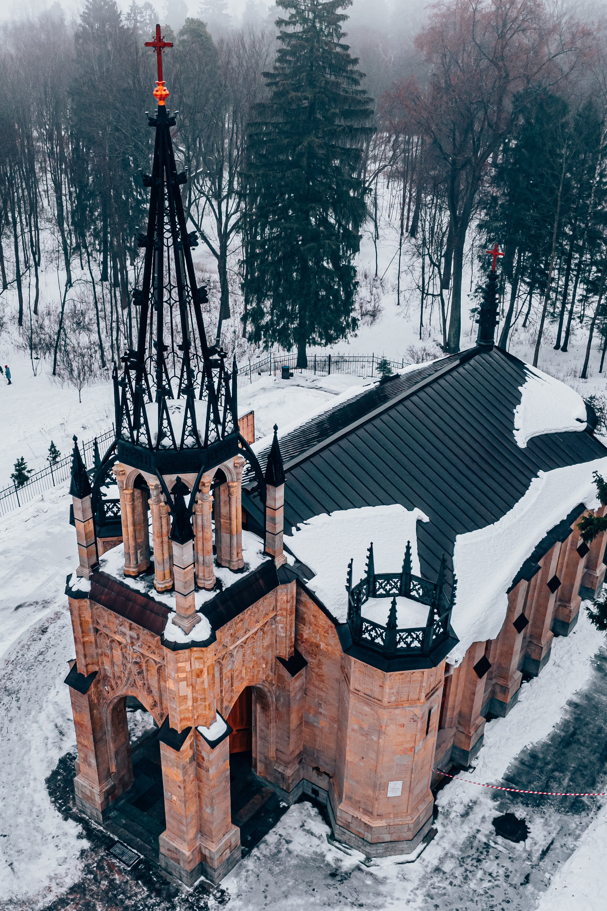 Church of Peter and Paul in Pargolovo - My, Pargolovo, Shuvalovsky Park, Aerial photography, The photo, Saint Petersburg, Longpost