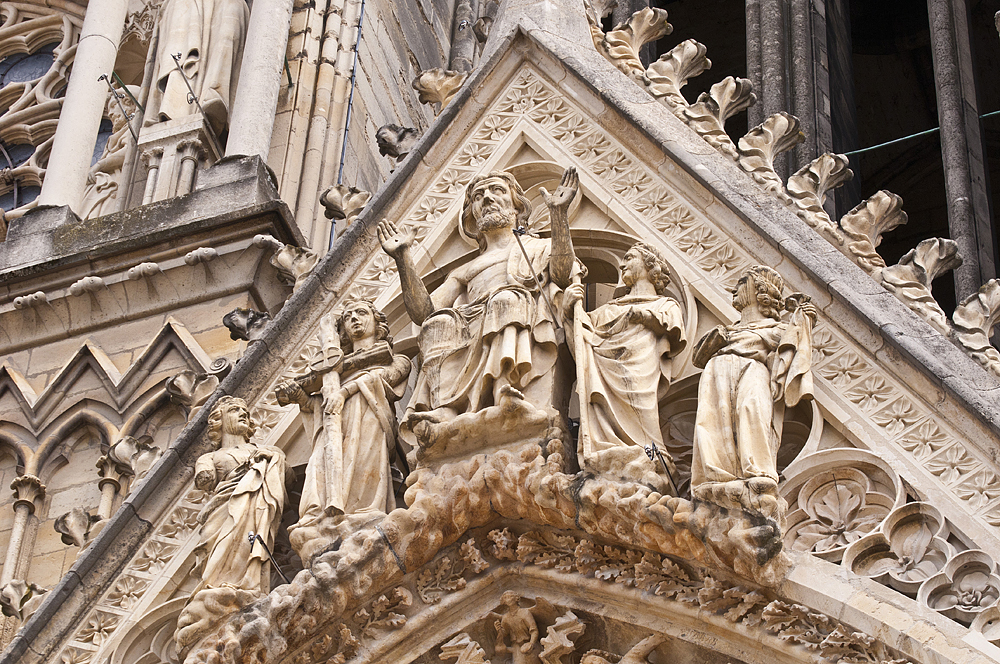 Reims, France (Champagne-Ardenne region). Part one - My, Travels, France, Reims, The cathedral, Architecture, The photo, Joan of Arc, Stained glass, Longpost