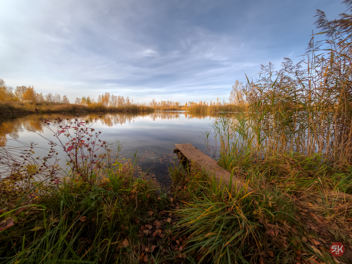 Autumn time - My, The photo, Autumn, Lake, Olympus, Fishye, Russia, The nature of Russia, Nature