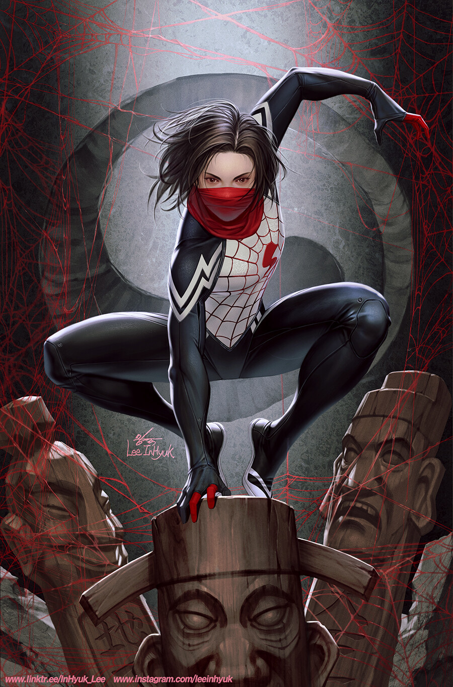 Silk #1 - Арт, Inhyuk Lee, Cindy Moon, Шелк, Marvel