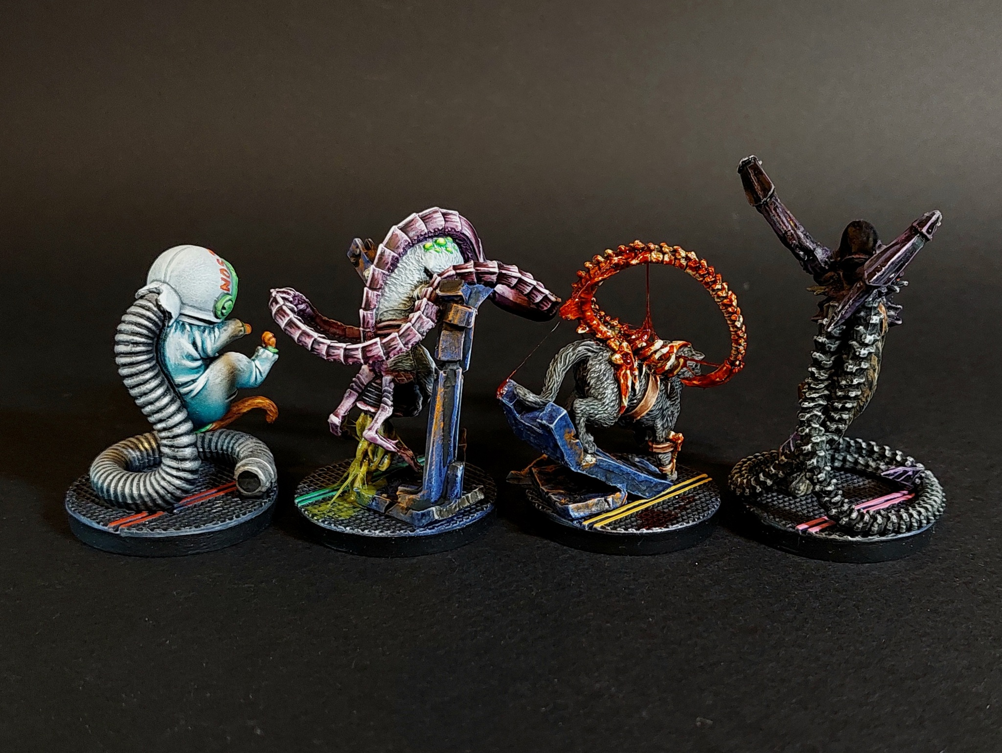 Seals from Nemesis - My, Miniature, Painting miniatures, Hobby, Board games, Modeling, Nemesis, Collecting, cat, Longpost