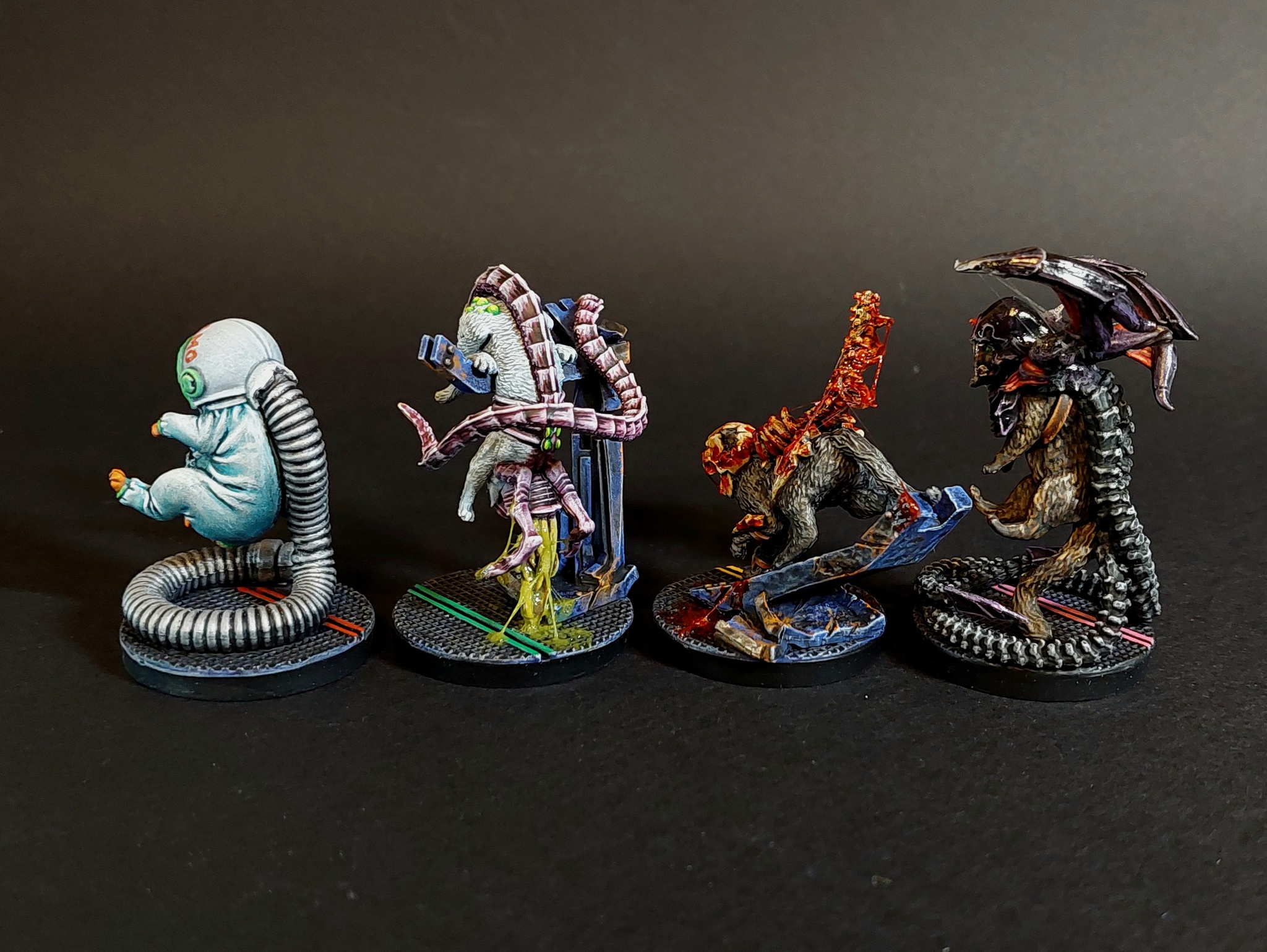 Seals from Nemesis - My, Miniature, Painting miniatures, Hobby, Board games, Modeling, Nemesis, Collecting, cat, Longpost