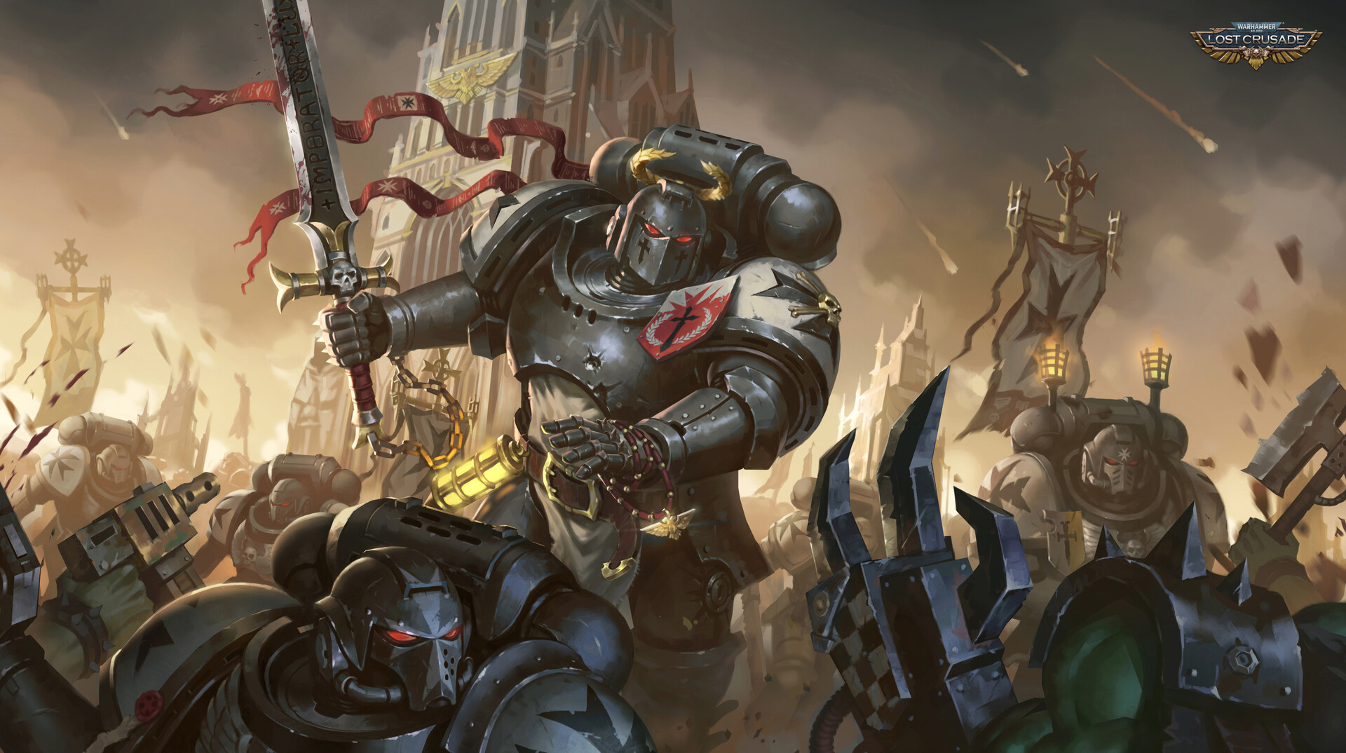 Astartes by Zhang Han - Wh Art, Warhammer 40k, Adeptus Astartes, Ultramarines, Bibliary, Iron hands, Techmarine, Black templars, Servo, Zhang Han