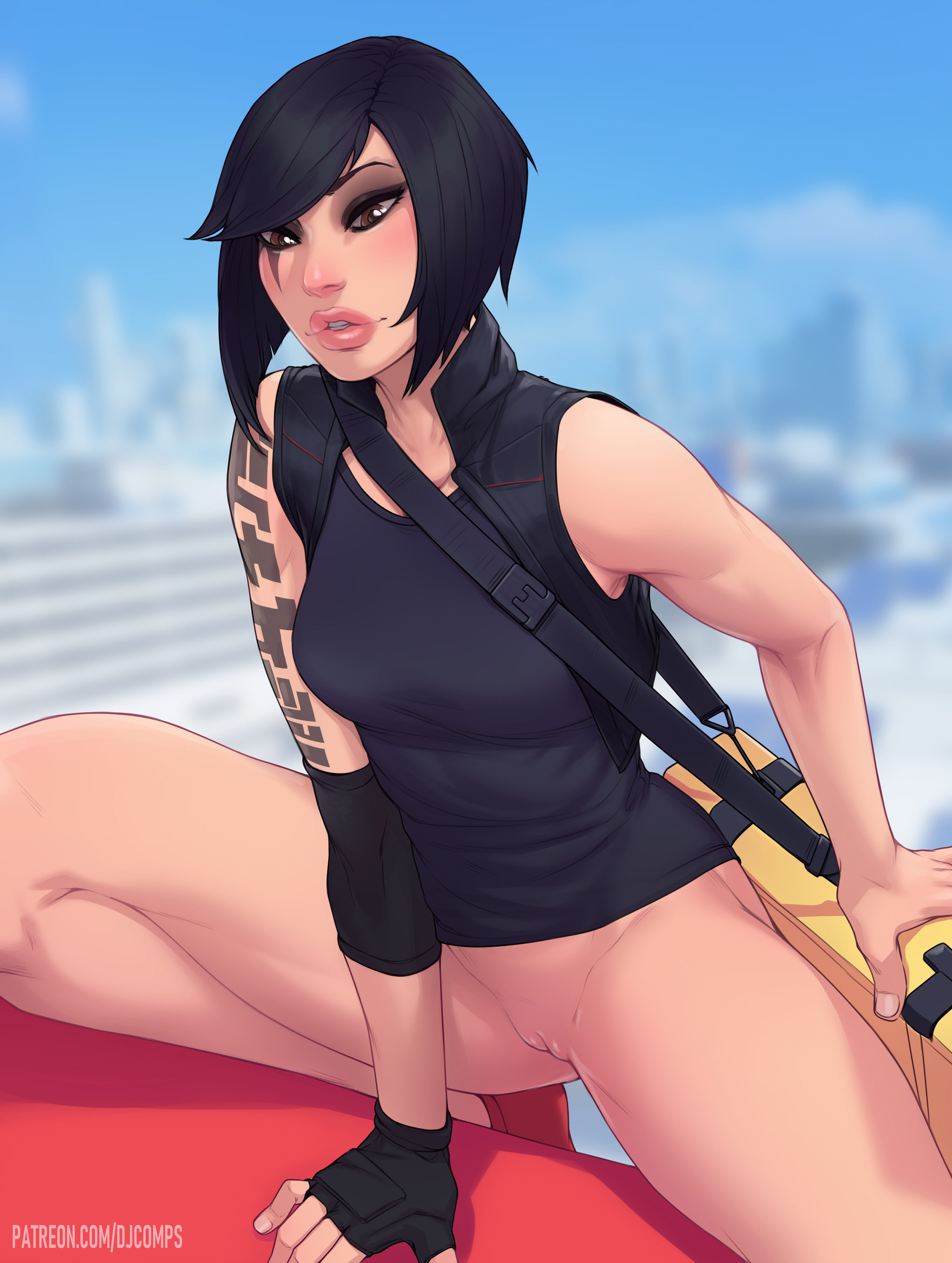 Faith Connors - NSFW, Fizzz, Djcomps, Арт, Девушки, Эротика, Рисованная эротика, Mirrors Edge, Faith Connors, Сиськи, Фитоняшка, Длиннопост