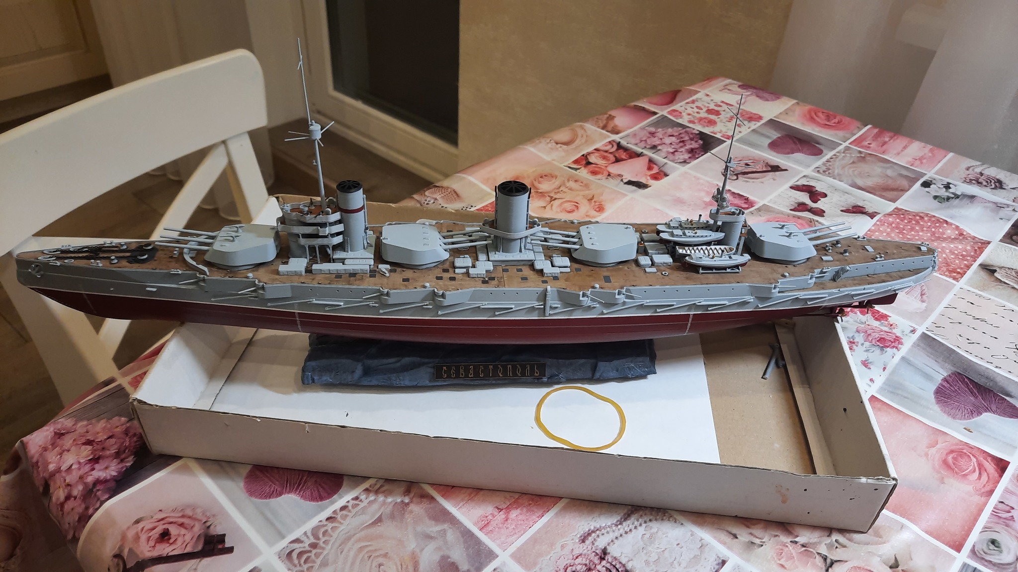 Sevastopol 1/350 from zvezda - My, Stand modeling, Russian fleet, Longpost