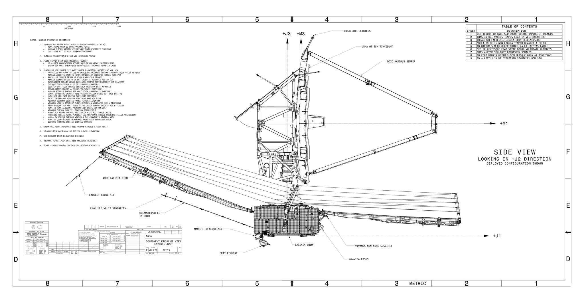 James Webb Space Telescope Drawing - NASA, James Webb Telescope, Drawing, James Webb Telescope