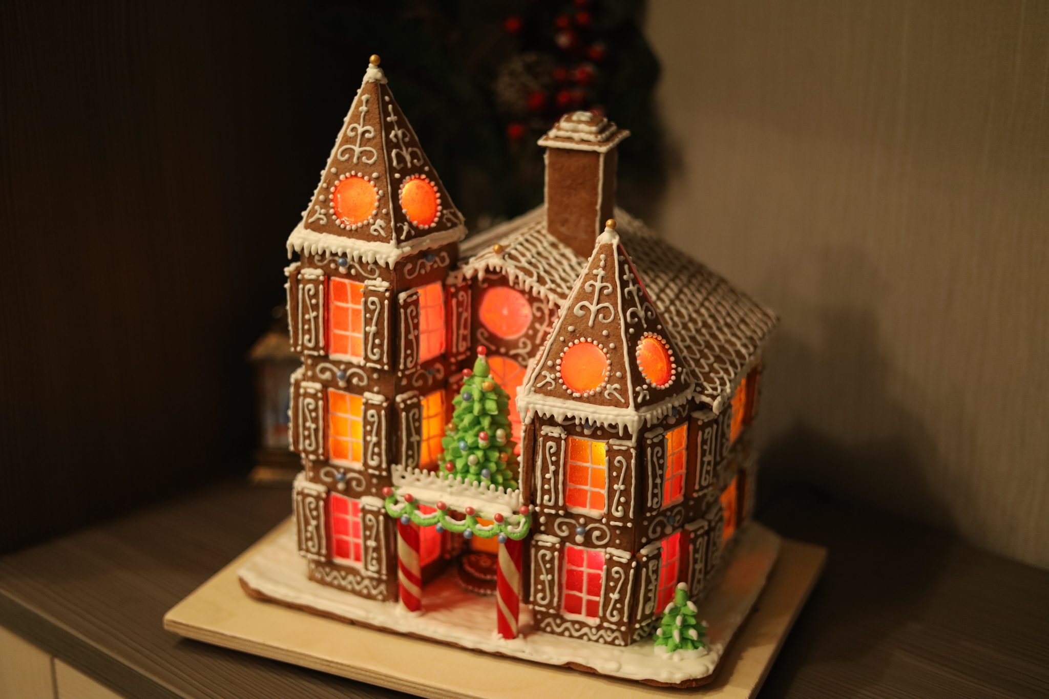 Gingerbread House 2022 - My, Gingerbread house, New Year, Bakery products, Gingerbread, Longpost