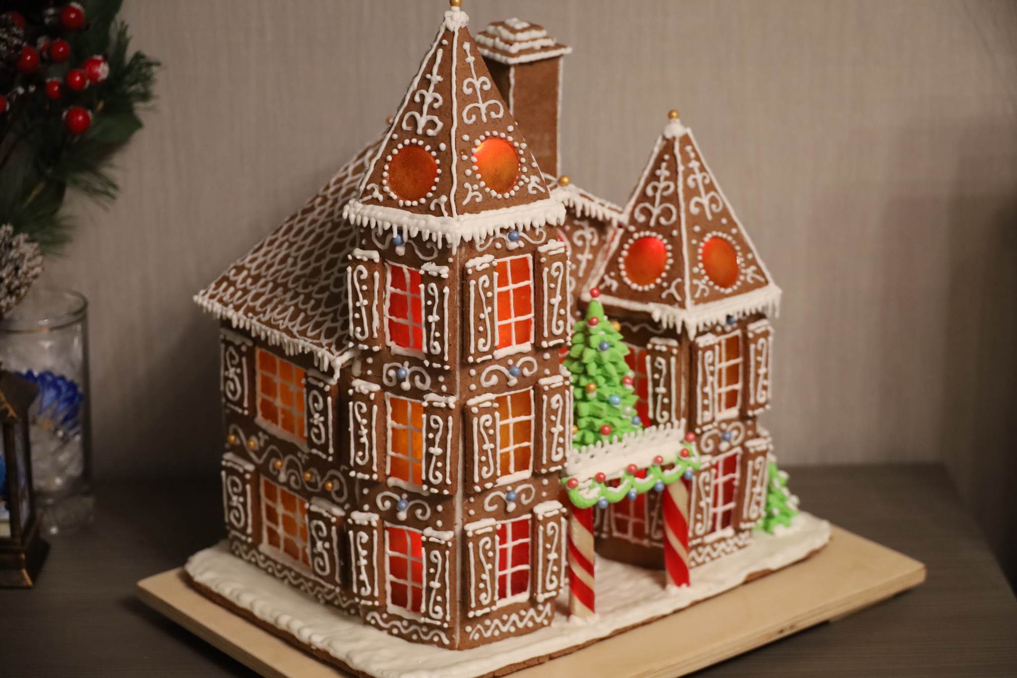 Gingerbread House 2022 - My, Gingerbread house, New Year, Bakery products, Gingerbread, Longpost