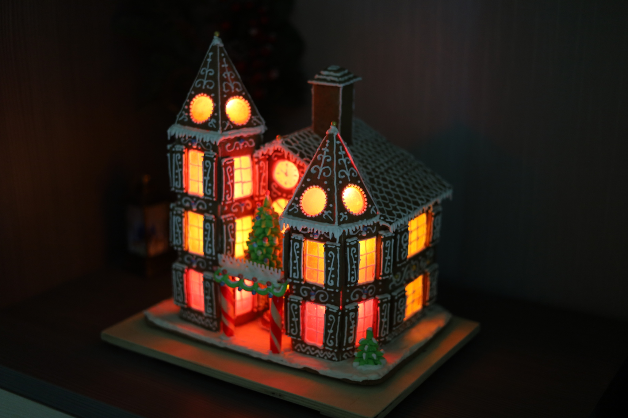 Gingerbread House 2022 - My, Gingerbread house, New Year, Bakery products, Gingerbread, Longpost