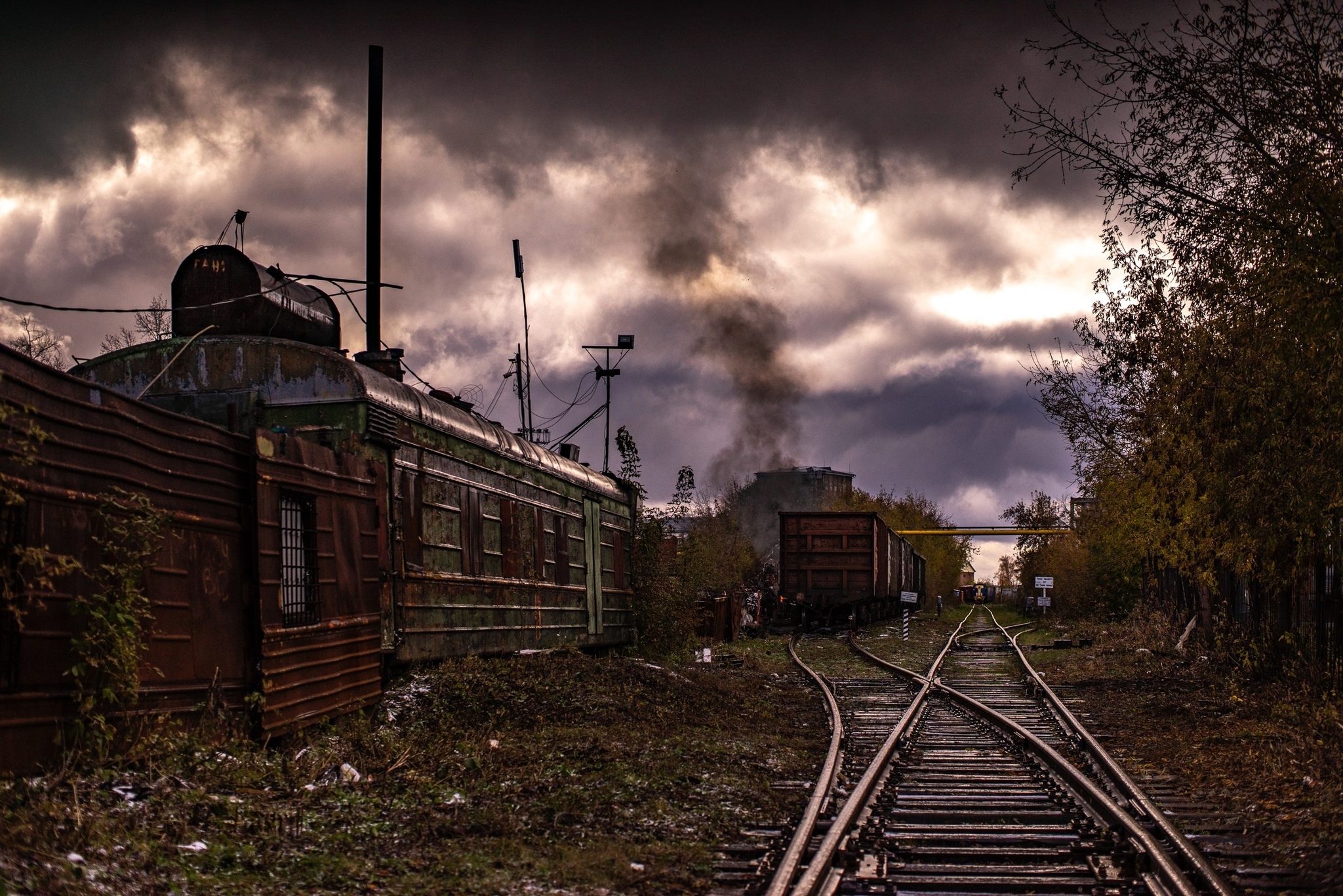 Seasons in one industrial area - My, The photo, Siberia, Tomsk, Industrial zone, Longpost