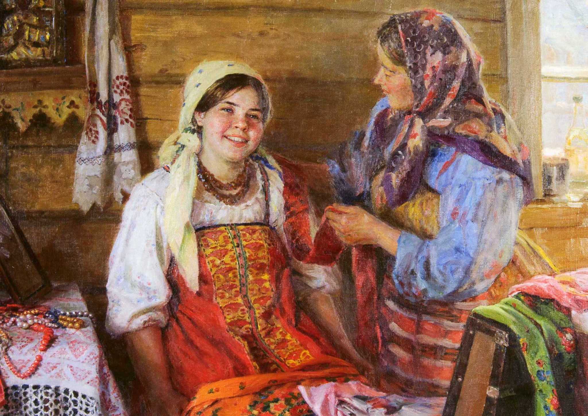 Прическа замужней женщины на руси