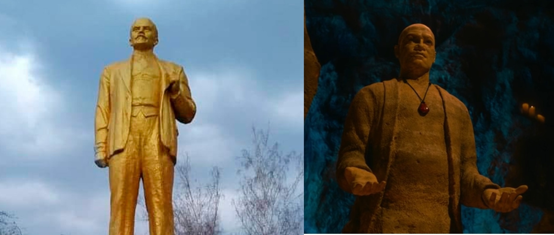 find 10 differences - Matrix, Lenin, Morpheus