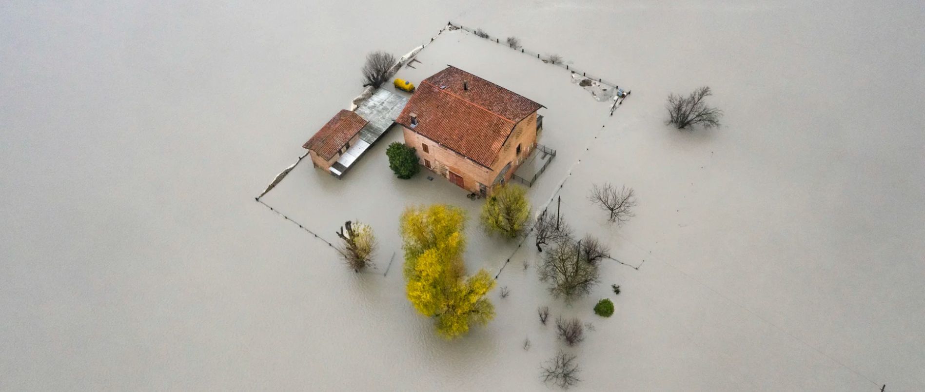 Flooded field - Ecology, Italy, Farm, Rain