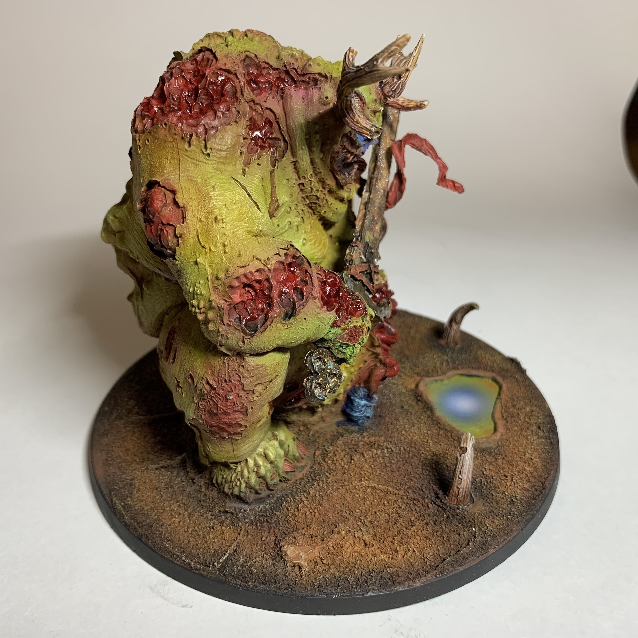 Demon of Nurgle: Great unclean one - Моё, Warhammer 40k, Wh miniatures, Длиннопост