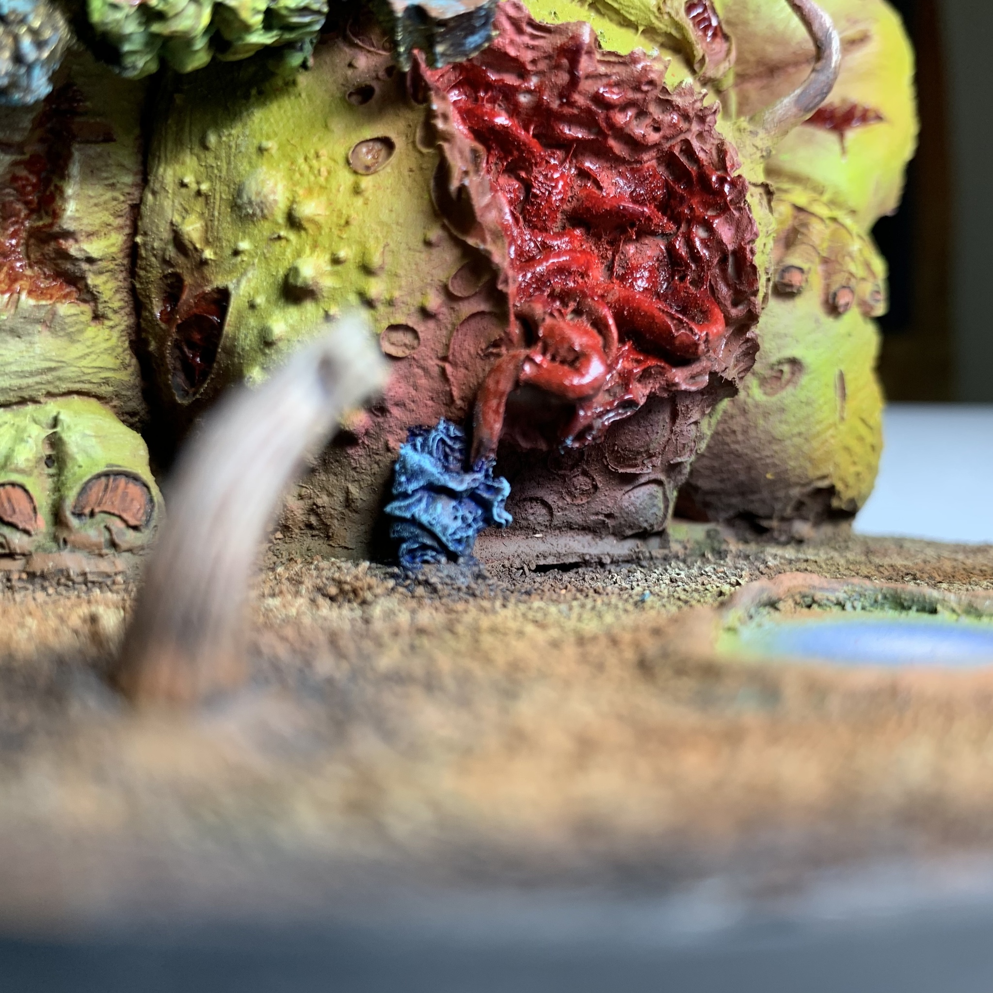 Demon of Nurgle: Great unclean one - Моё, Warhammer 40k, Wh miniatures, Длиннопост