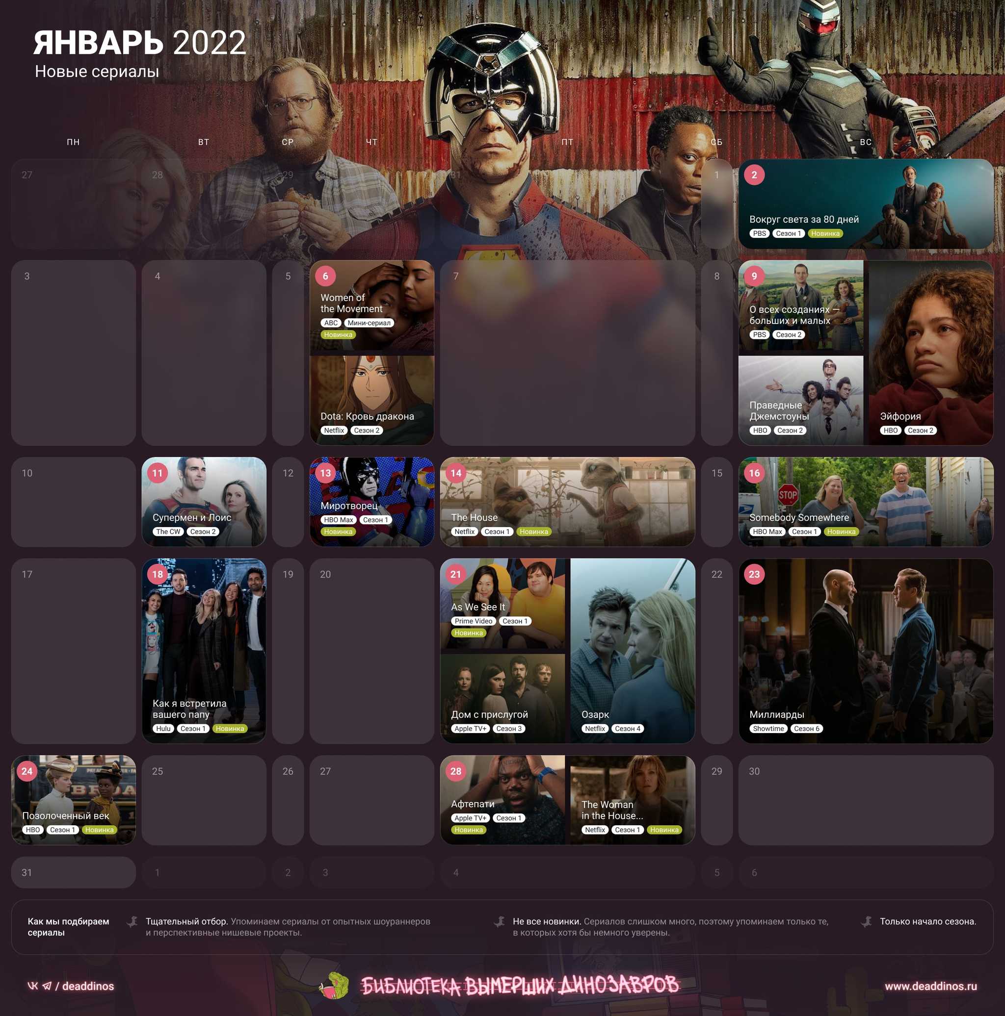 Новые сериалы — январь 2022 | Пикабу