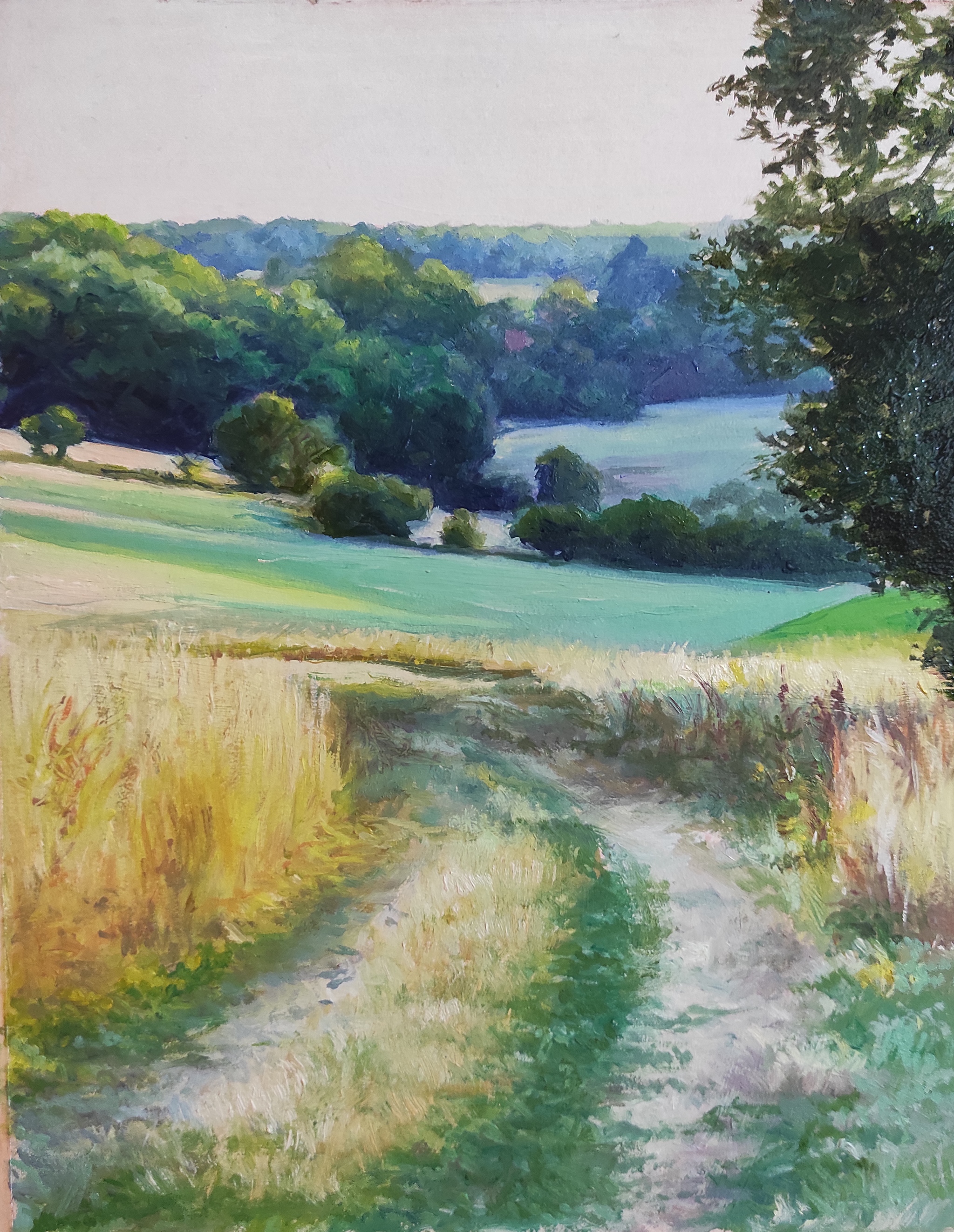 Landscape 18x24 - My, Oil paints, Landscape, Painting, Oil painting, Meadow