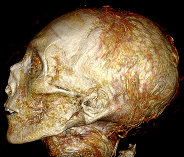 Современные технологии позволили восстановить облик мумии фараона Аменхотепа I, не вскрывая саркофага - Древний Египет, Мумия, Интересное, Исследования, Фараон, История, Кт, Томография, Длиннопост