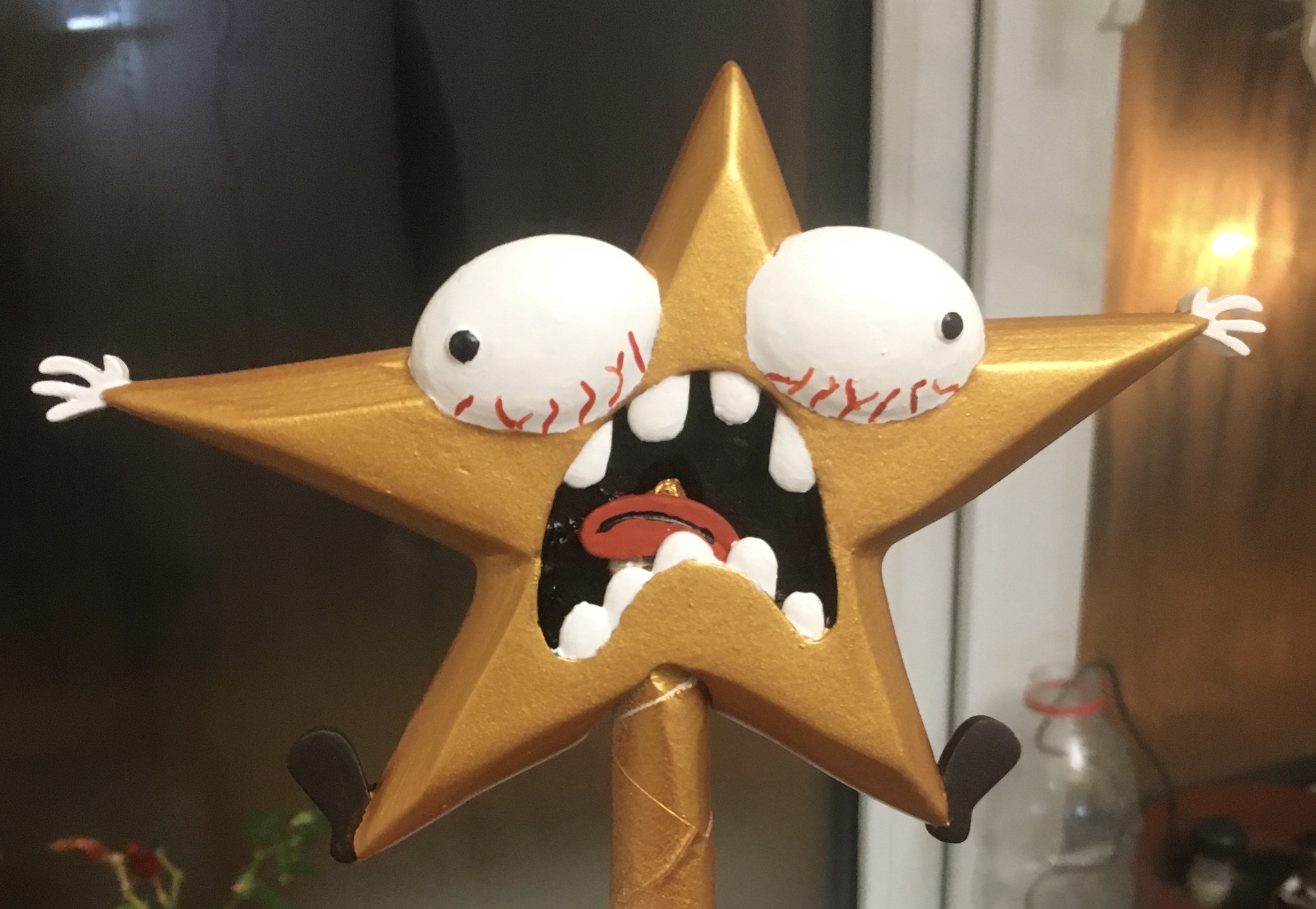 My star:)) - My, Screaming star, Creation, New Year, Longpost