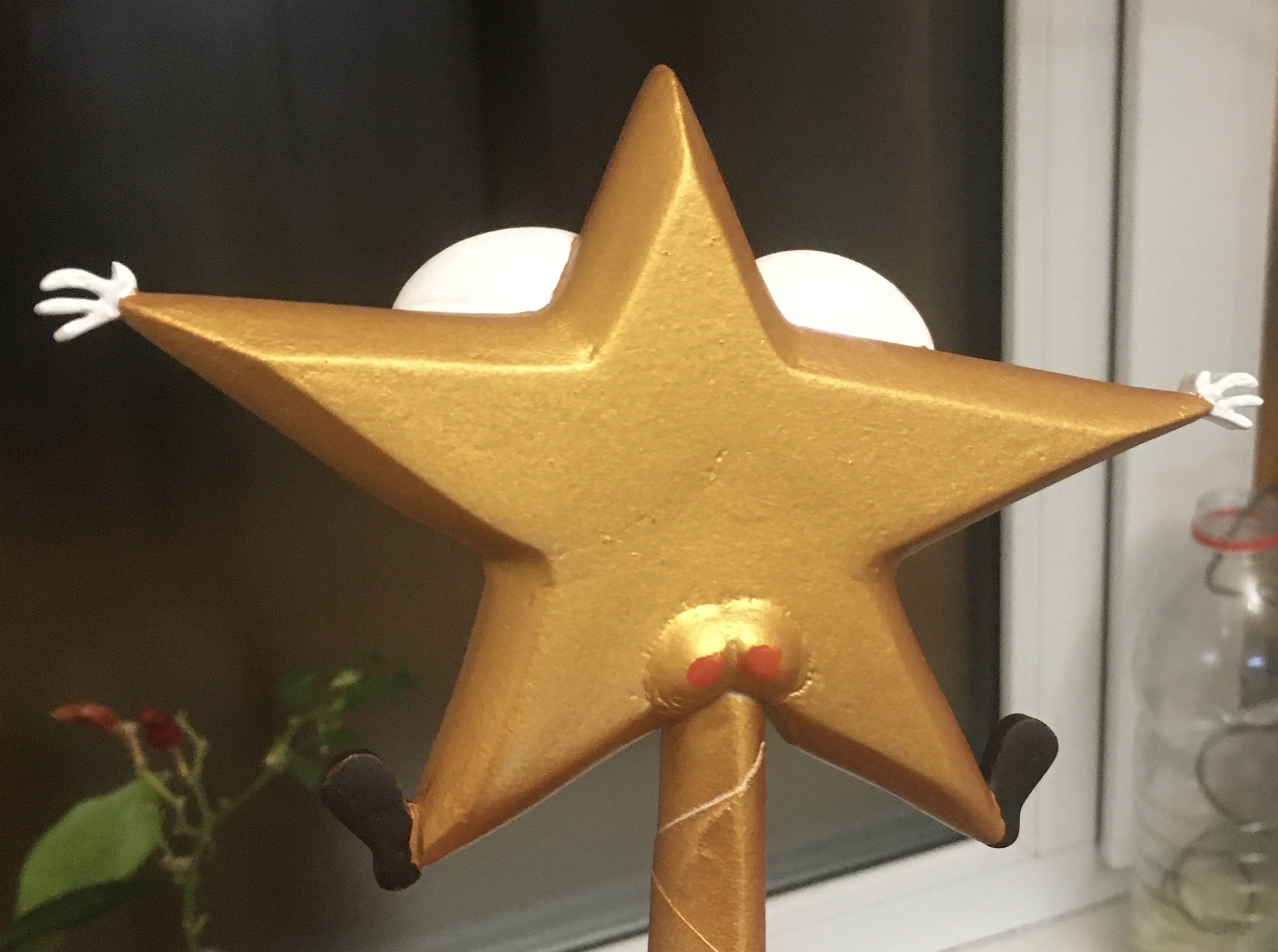 My star:)) - My, Screaming star, Creation, New Year, Longpost