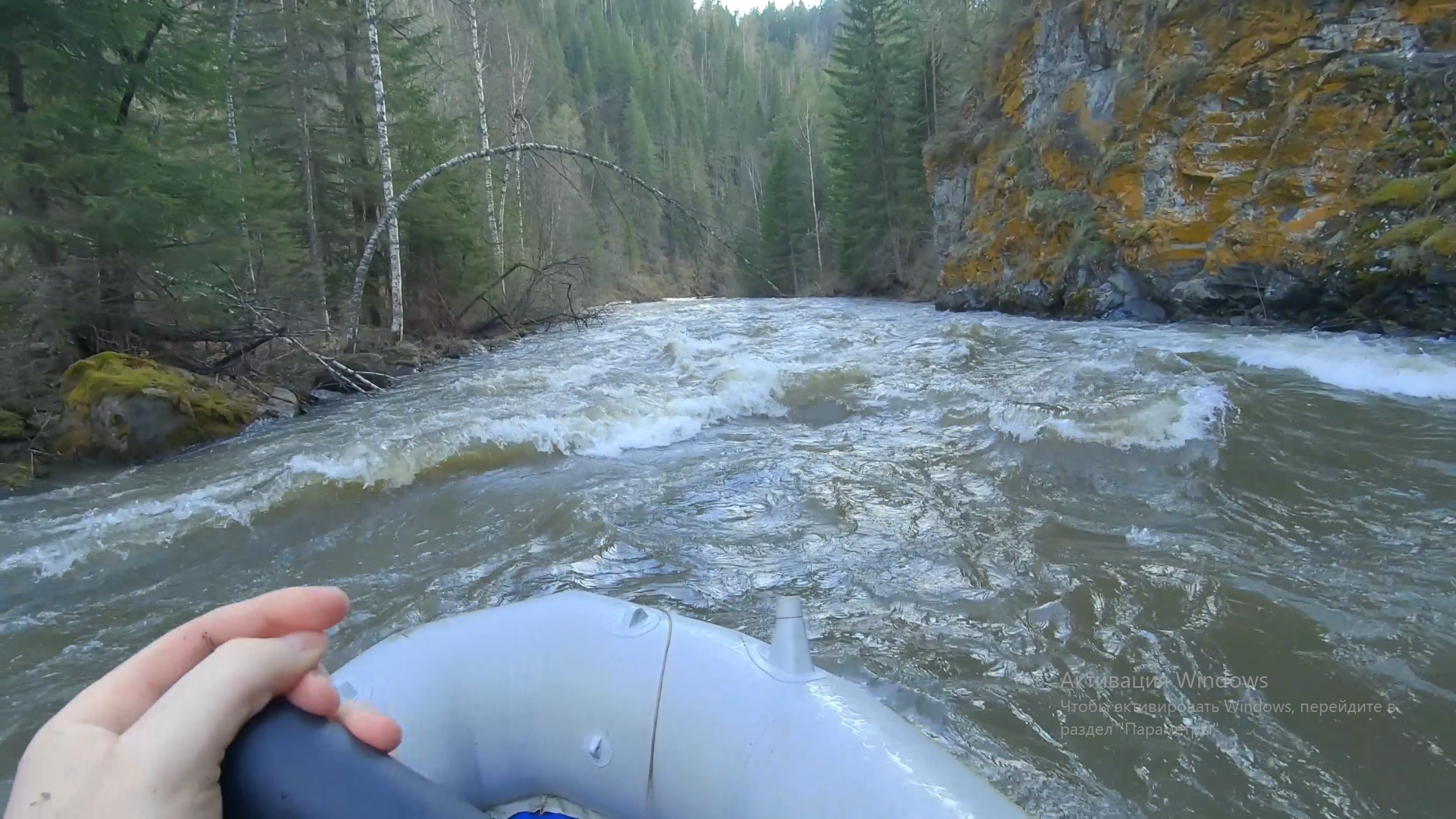 An attempt to independently pass a simple rapids on the river - My, Tourism, Travels, River, Water tourism, Alloy, River rafting, Video, Longpost