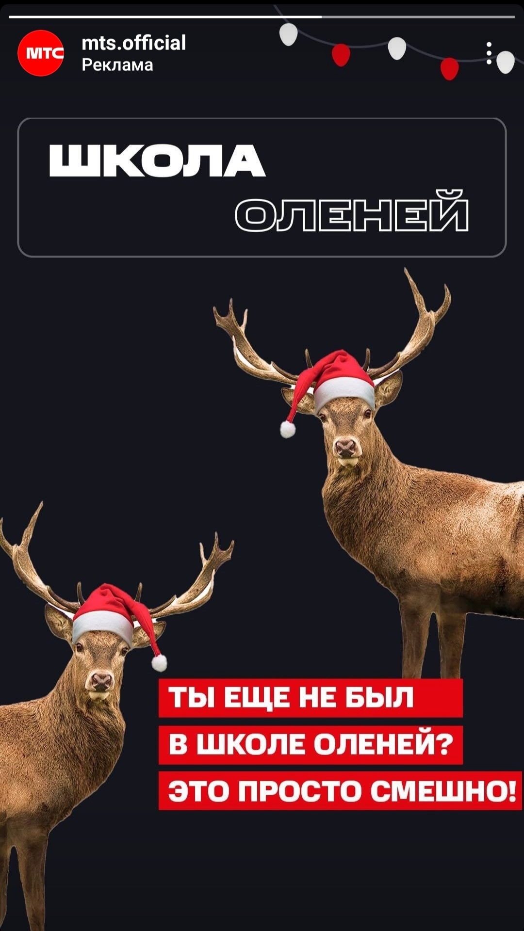 MTS knows what I don’t know ?! - Deer, MTS, Advertising, Creative advertising, Treason