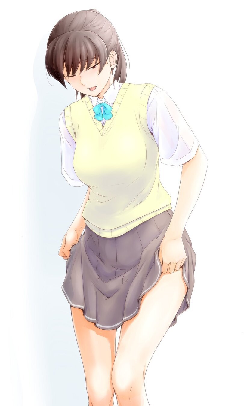 Tsukahara Hibiki - NSFW, Amagami SS, Tsukahara Hibiki, Аниме, Anime Art, Рисованная эротика, Арт, Длиннопост