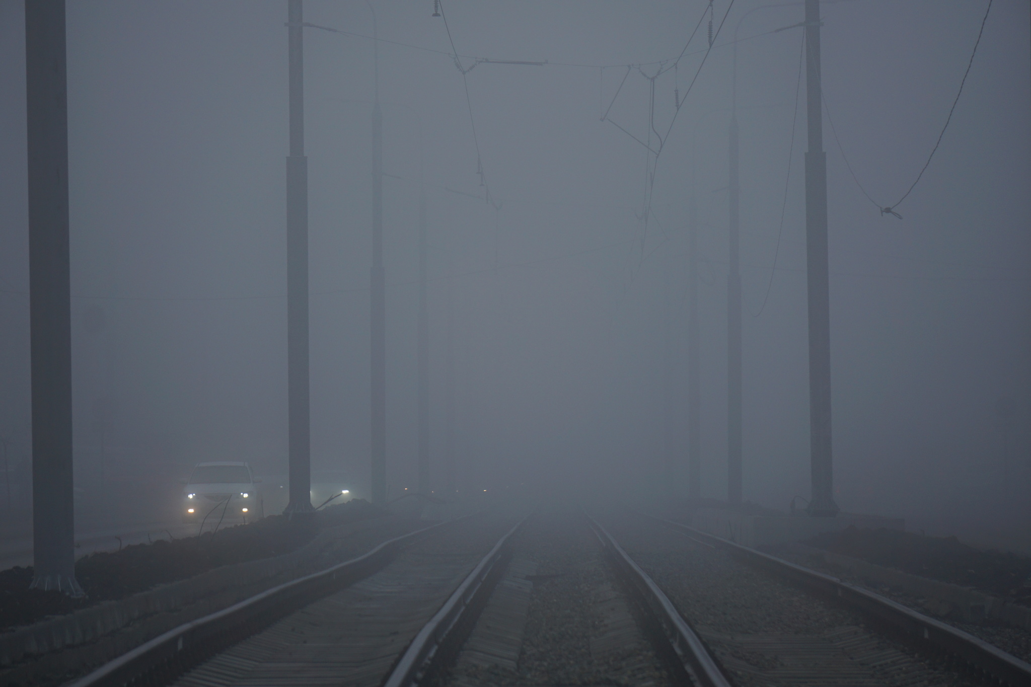 New Year's city - My, Krasnodar, Краснодарский Край, Fog, Longpost