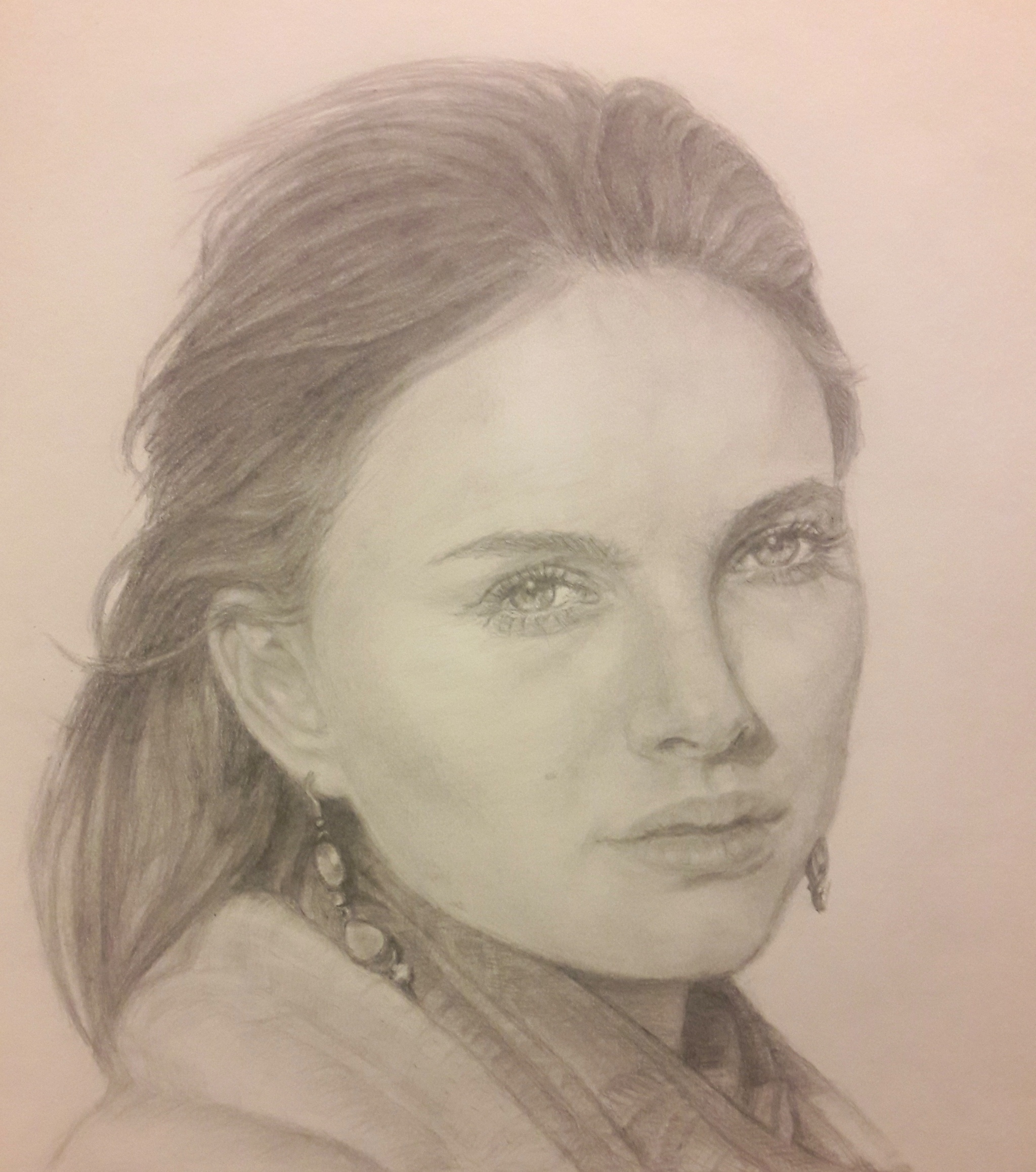 My drawings - My, Girls, Self-taught artist, Pencil drawing