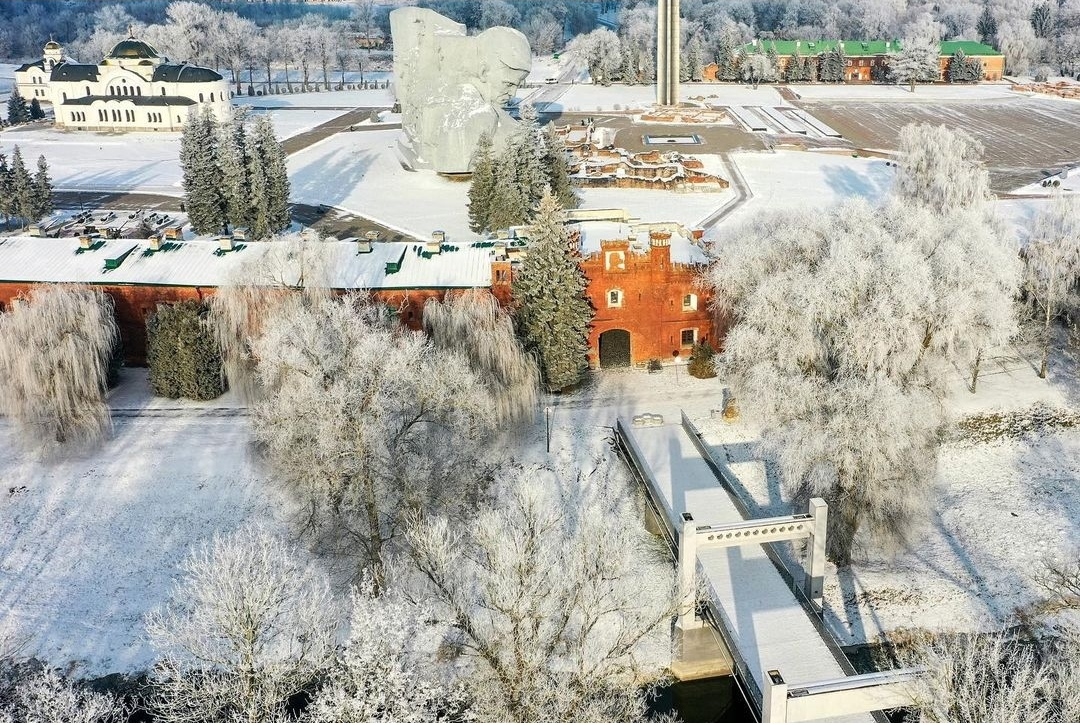 Brest Fortress - The photo, Quadcopter, Brest, Brest Fortress, Winter, Longpost