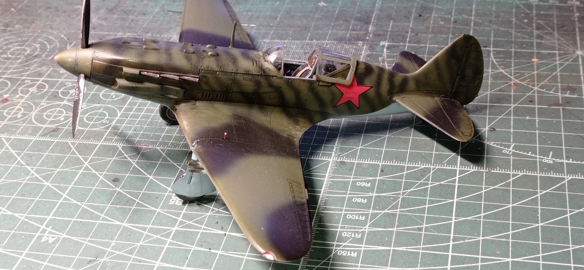 Mig-3 1/48 - My, Stand modeling, Aviation, Mig-3, Longpost