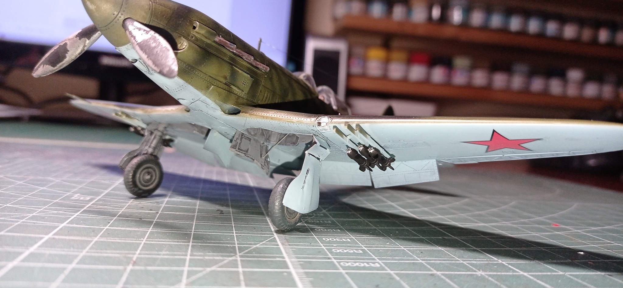 Mig-3 1/48 - My, Stand modeling, Aviation, Mig-3, Longpost