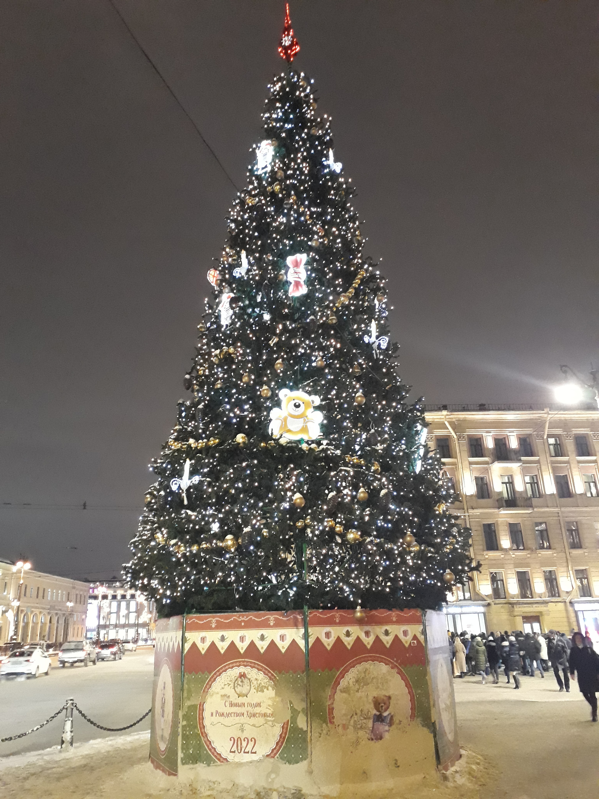 Christmas Trees SPb 2021-2022 - My, Saint Petersburg, New Year, Beautiful, Holidays, Magic, Christmas trees, Christmas tree, Winter, Longpost