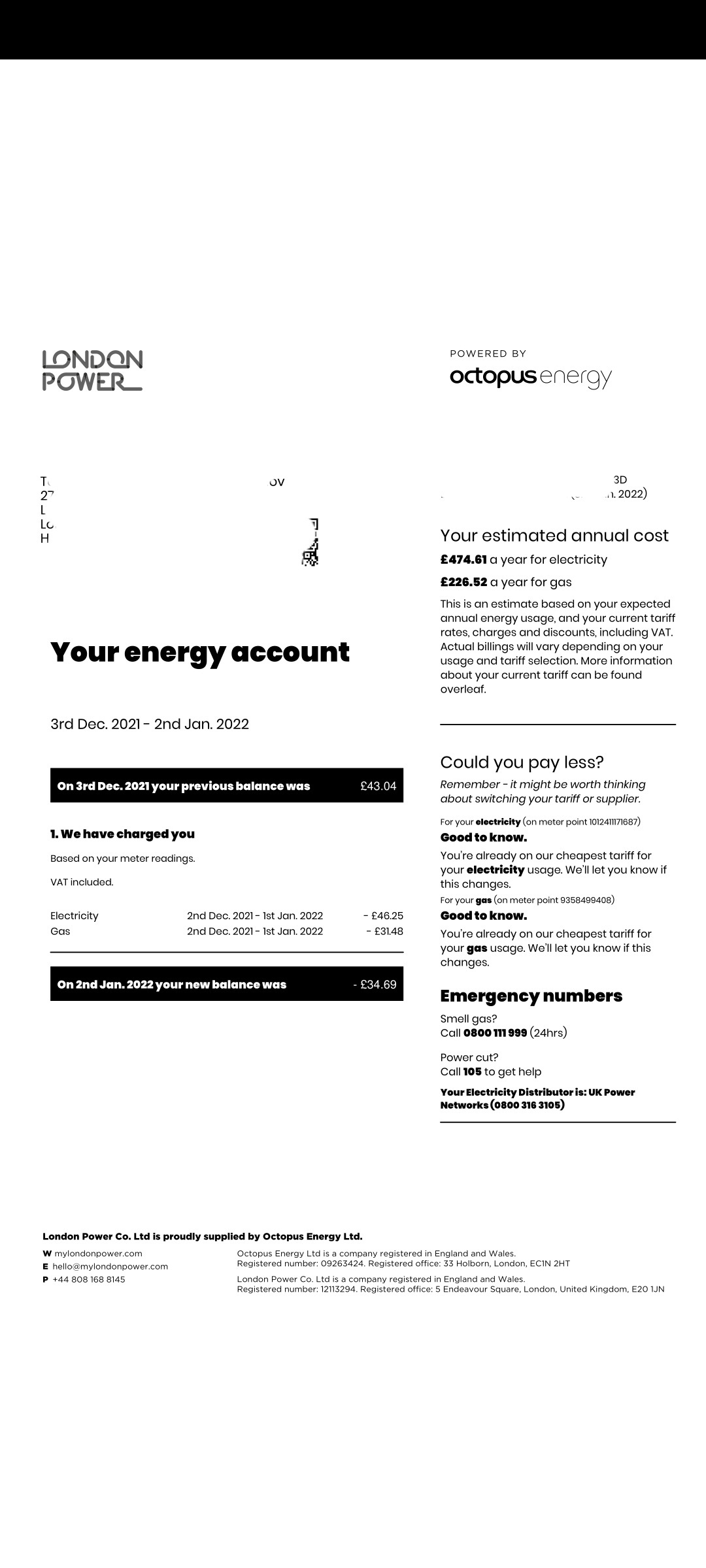 Housing and communal services in London - My, Great Britain, England, Payment for housing and communal services, Gas, Electricity, Hot water, Cold water, House, London, Public Utilities, Longpost