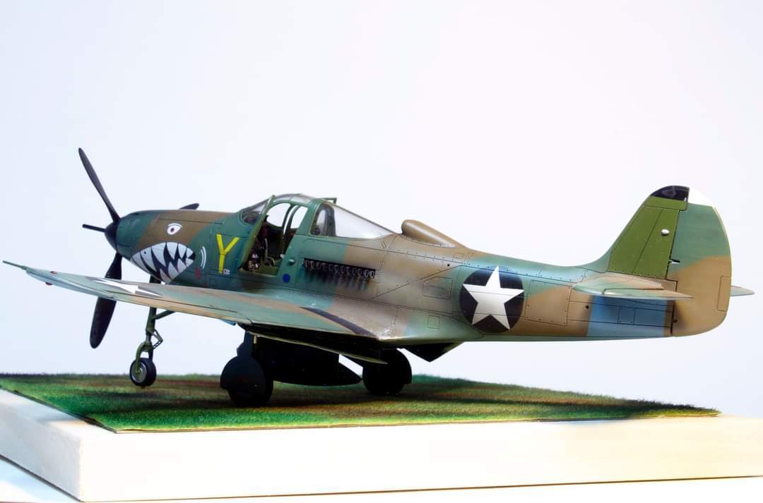 Bell P-400 Airacobra 1/48 Eduard ProfiPack - My, Stand modeling, Scale model, Airplane, Longpost