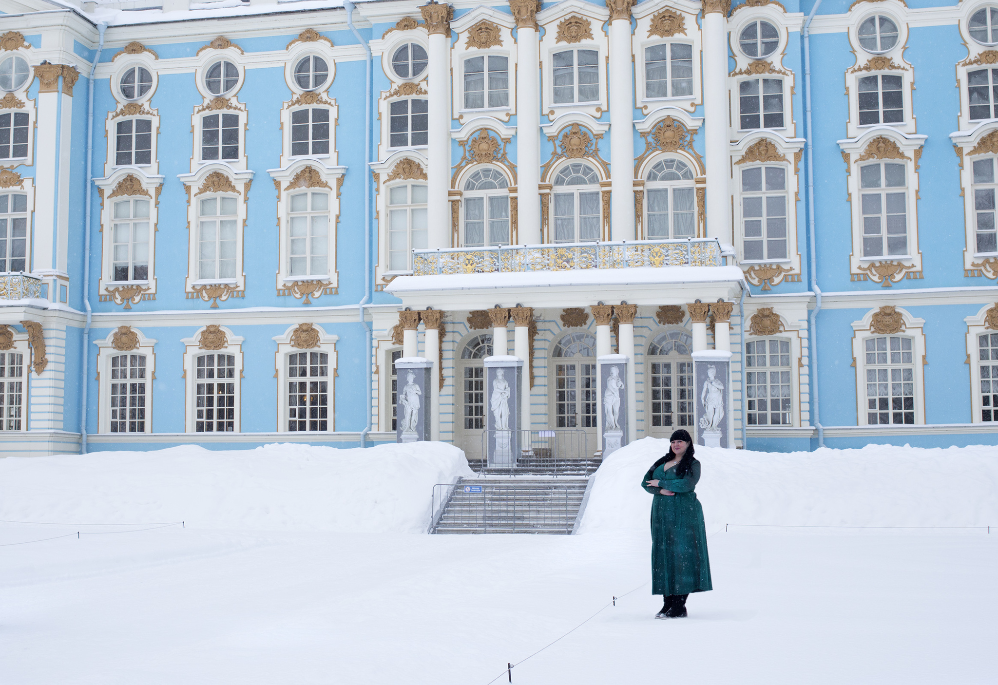 Korolevna - My, The photo, Saint Petersburg, Within Pushkin, Sultry, Catherine Palace, Winter, Wonder Woman, Cold