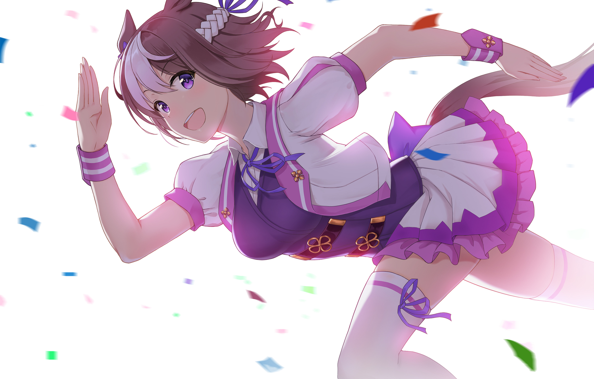 Hey, Spee! - Anime, Anime art, Pixiv, Girls, Drawing, Uma musume pretty derby, Special Week, Fukuro